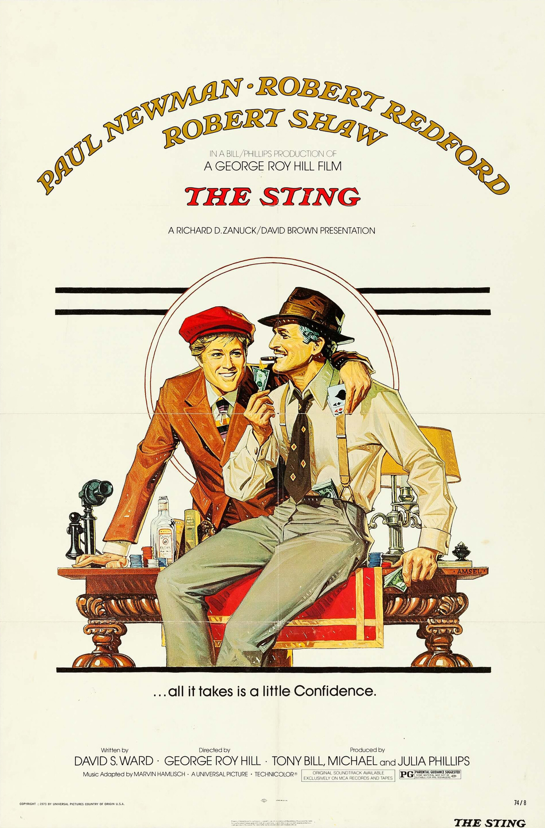 Mega Sized Movie Poster Image for The Sting (#1 of 4)