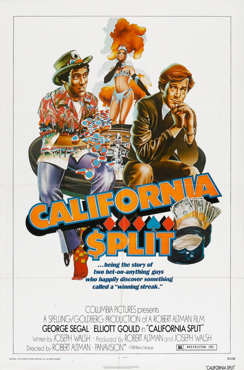 Extra Large Movie Poster Image for California Split 