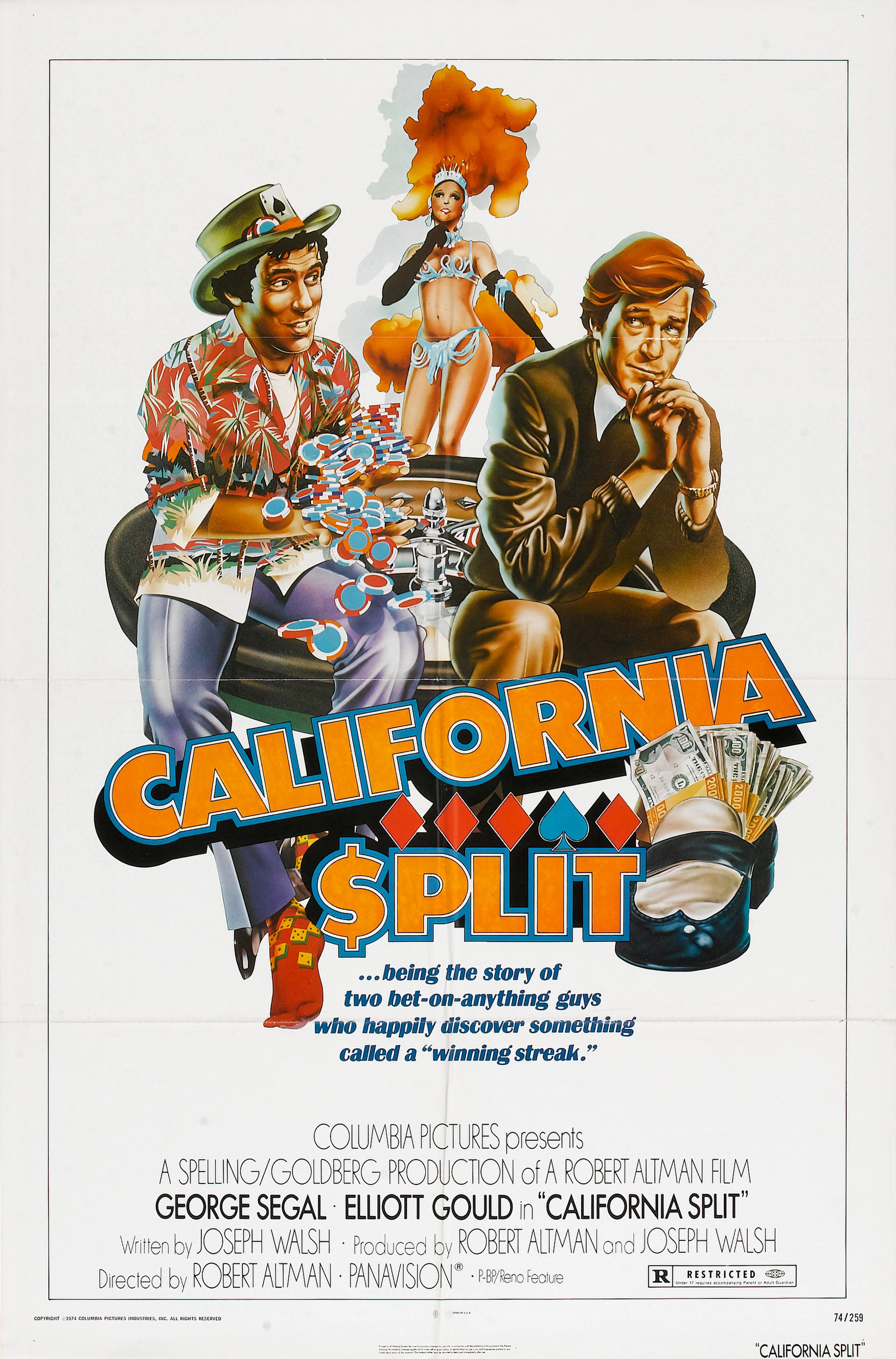 Mega Sized Movie Poster Image for California Split 