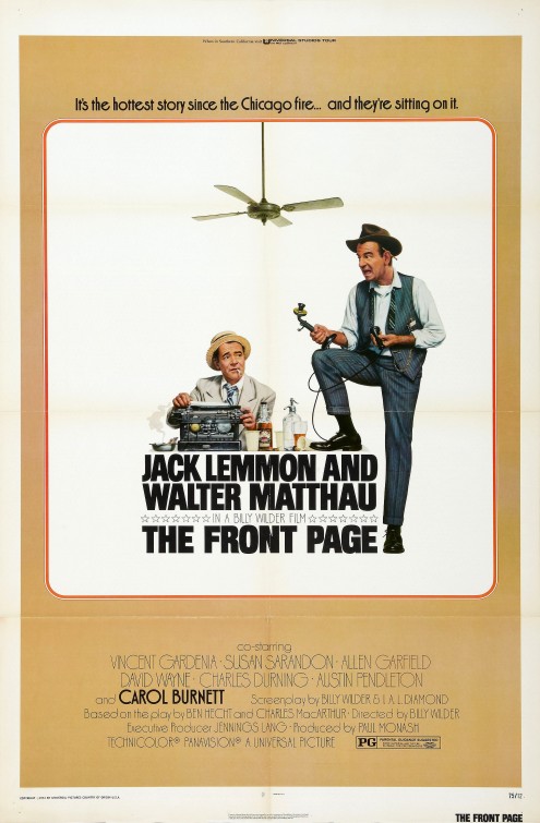 The Front Page Movie Poster