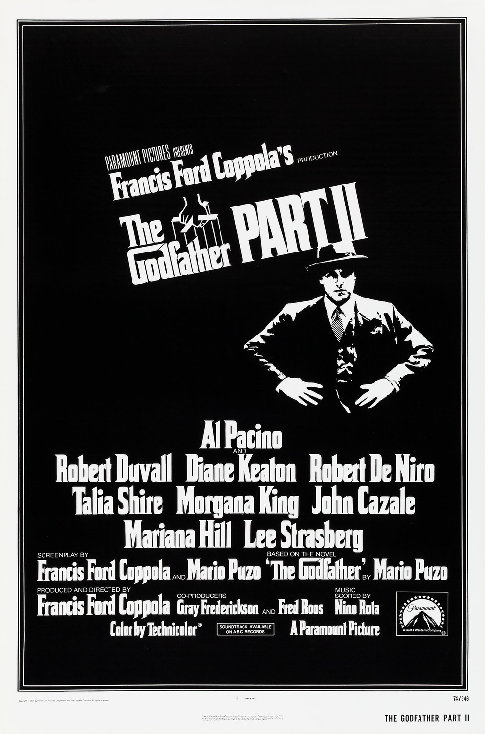 Extra Large Movie Poster Image for The Godfather part II (#1 of 4)