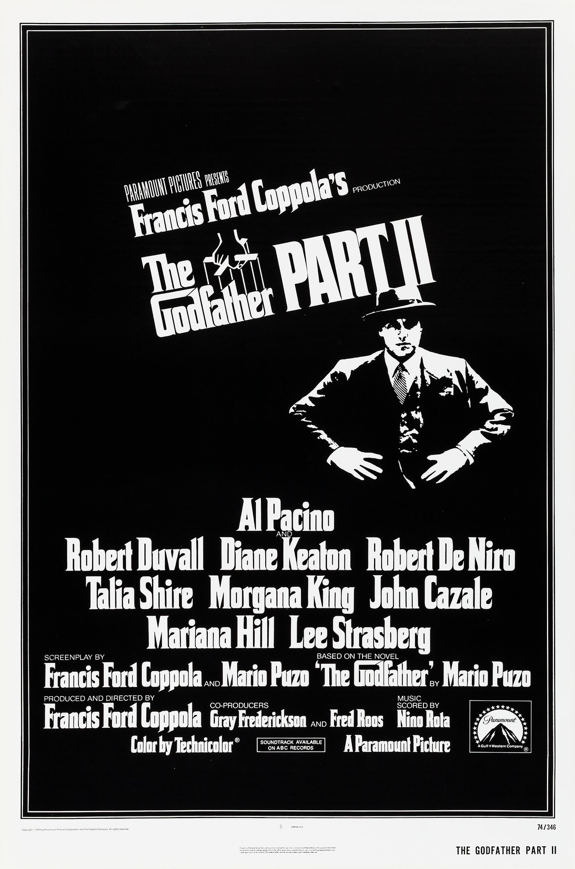 Mega Sized Movie Poster Image for The Godfather part II (#1 of 4)