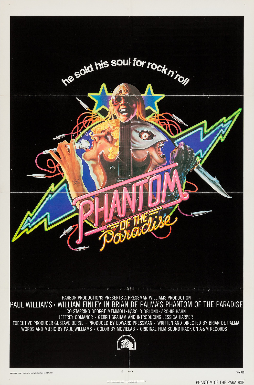 Extra Large Movie Poster Image for Phantom of the Paradise (#1 of 3)