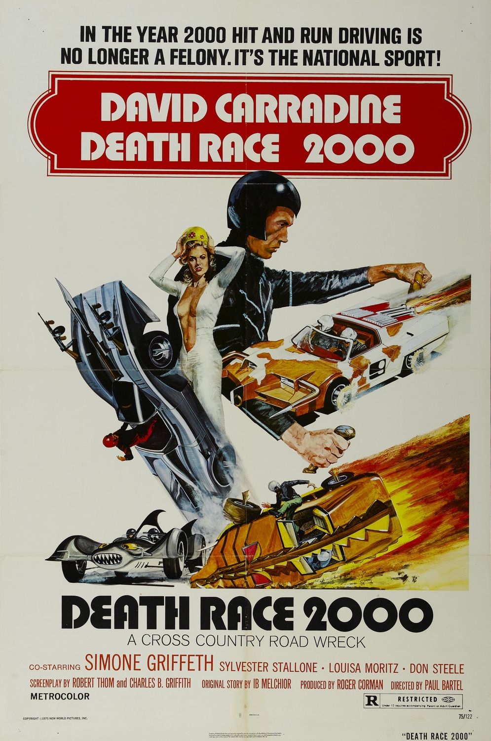 Extra Large Movie Poster Image for Death Race 2000 (#1 of 3)