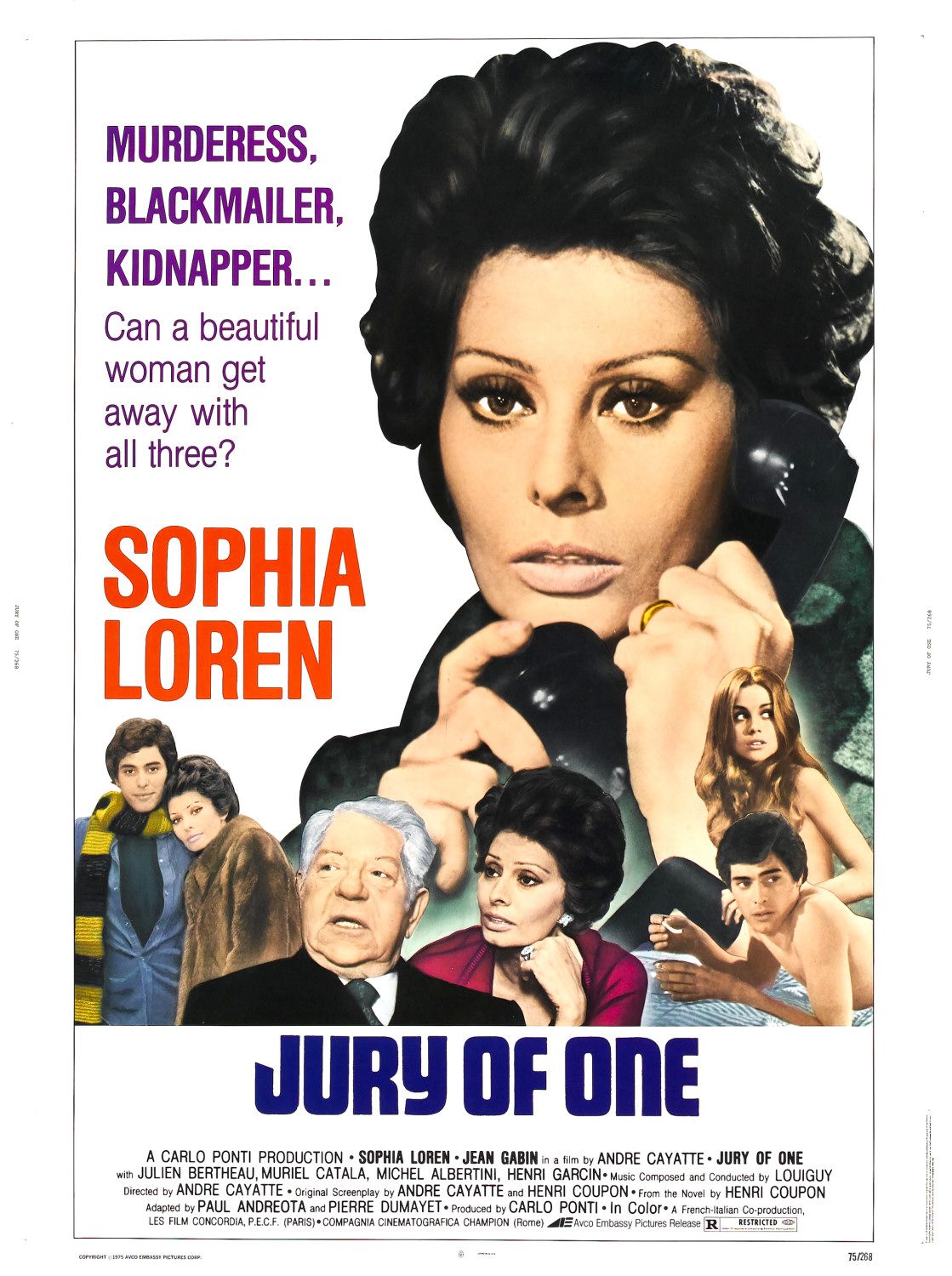 Extra Large Movie Poster Image for Jury of One (aka Verdict) 