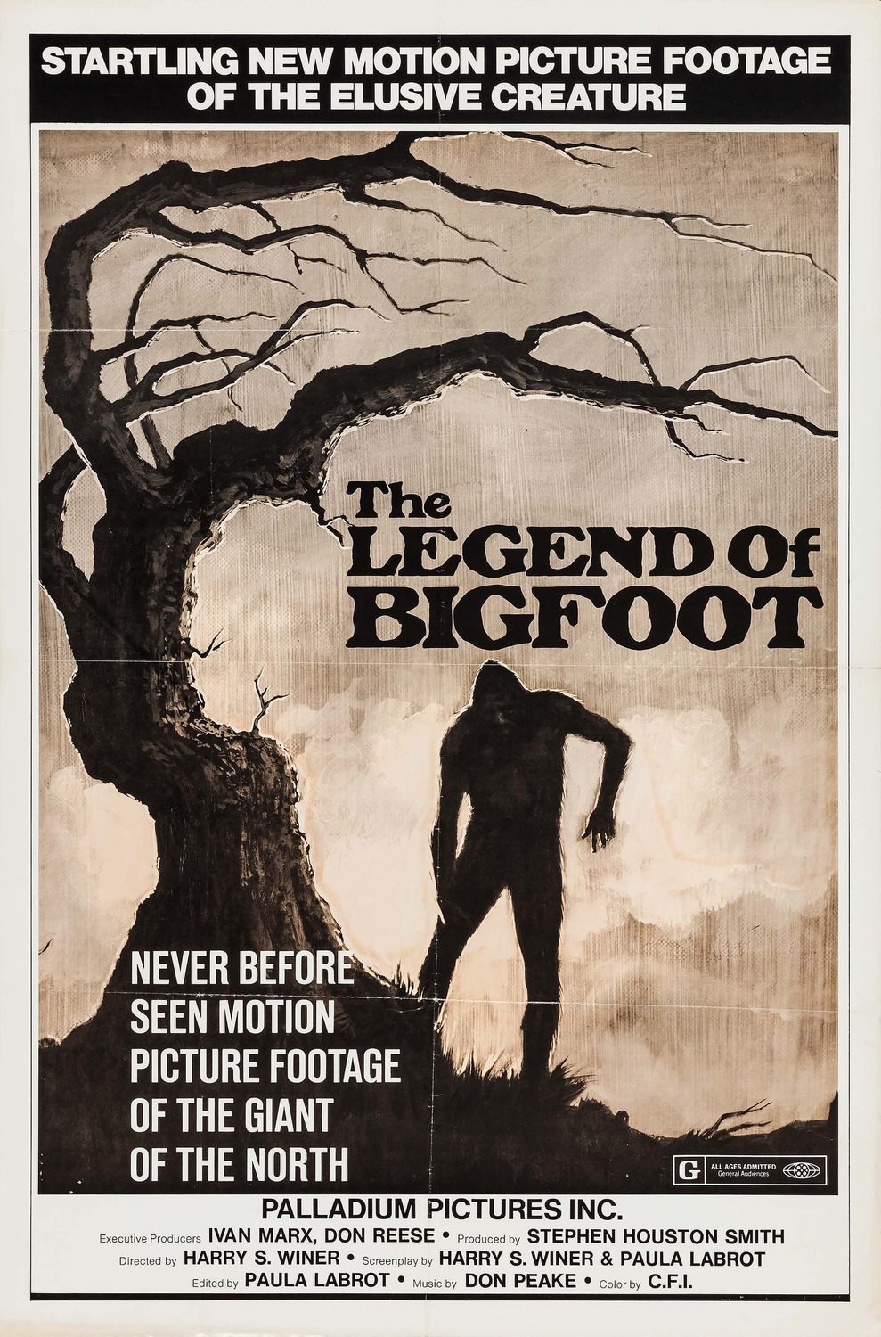 Extra Large Movie Poster Image for The Legend of Bigfoot 