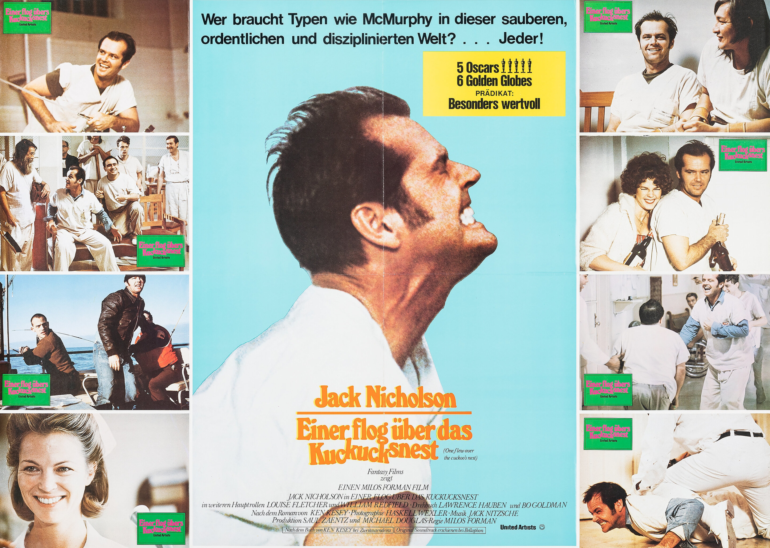 Mega Sized Movie Poster Image for One Flew Over the Cuckoo's Nest (#10 of 13)