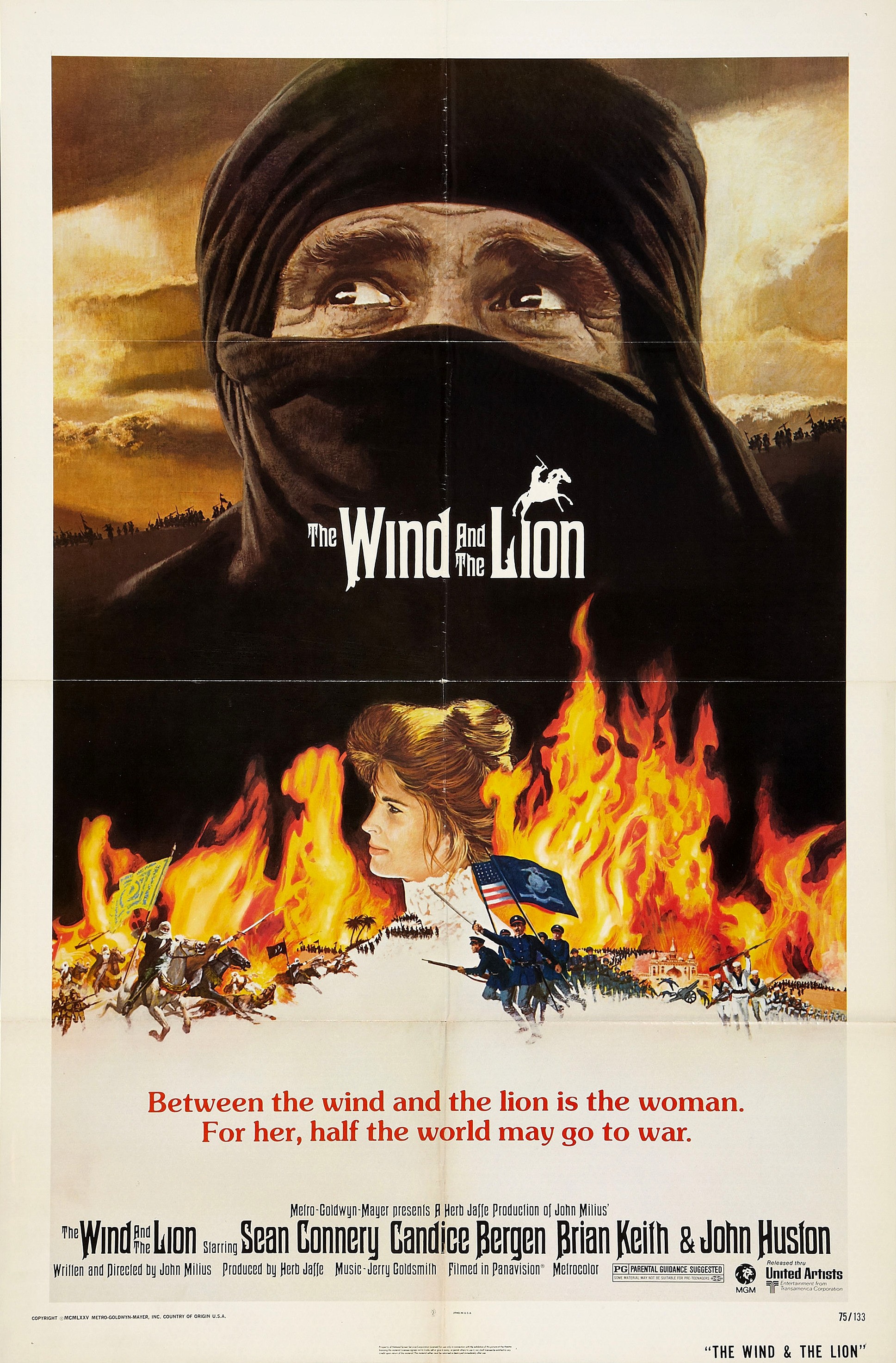Mega Sized Movie Poster Image for The Wind and the Lion 