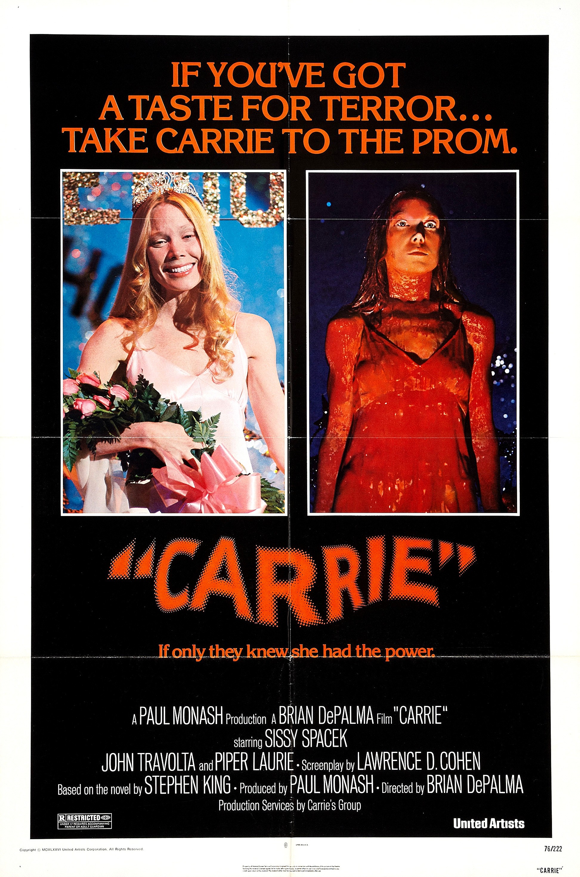 Mega Sized Movie Poster Image for Carrie 