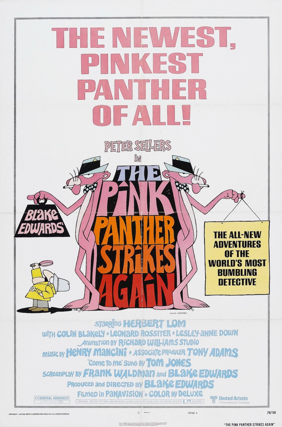 Extra Large Movie Poster Image for The Pink Panther Strikes Again (#1 of 8)