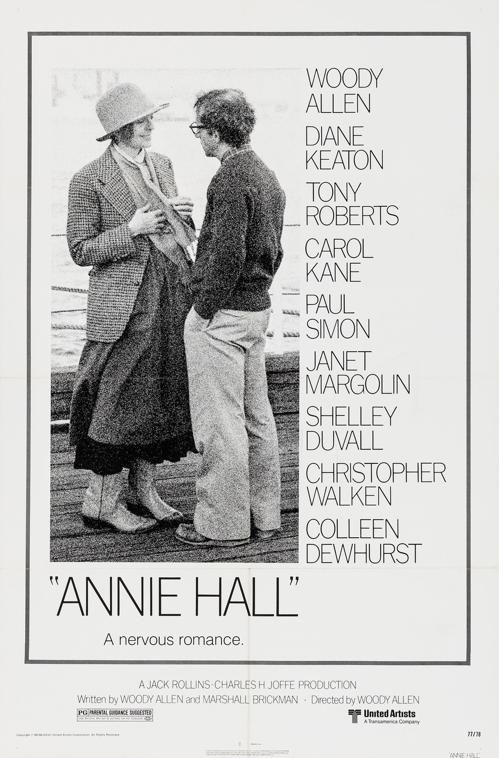 Extra Large Movie Poster Image for Annie Hall (#1 of 2)