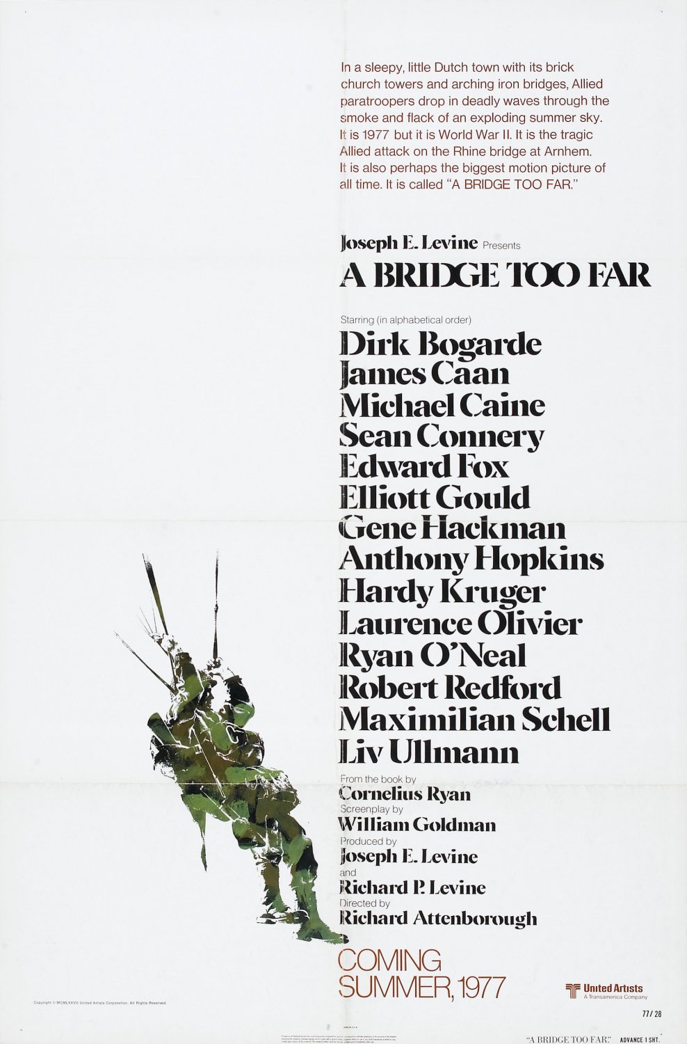 Extra Large Movie Poster Image for A Bridge Too Far (#1 of 3)