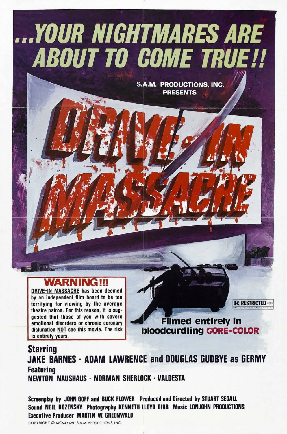 Extra Large Movie Poster Image for Drive In Massacre 
