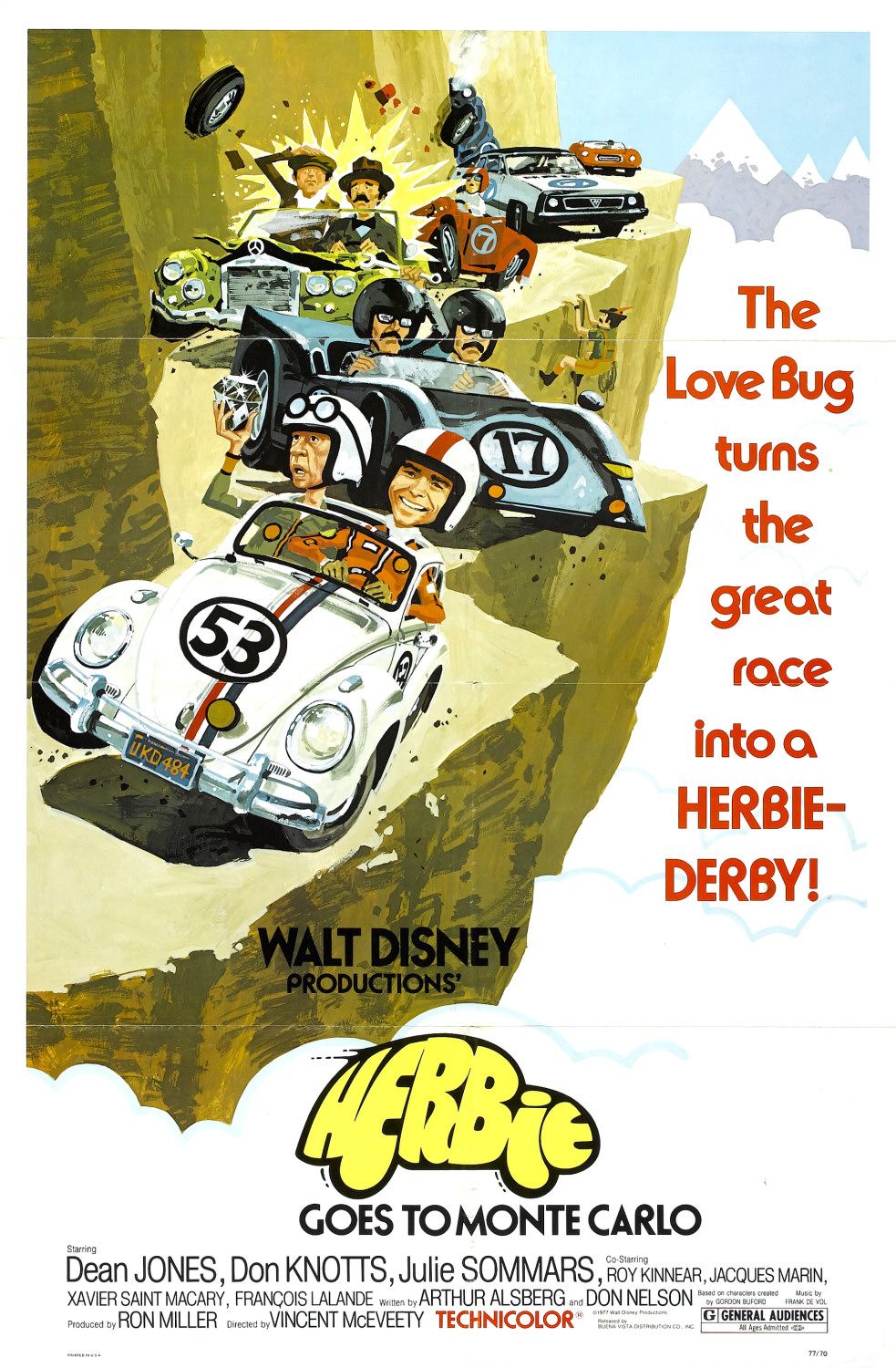 Extra Large Movie Poster Image for Herbie Goes to Monte Carlo (#1 of 2)