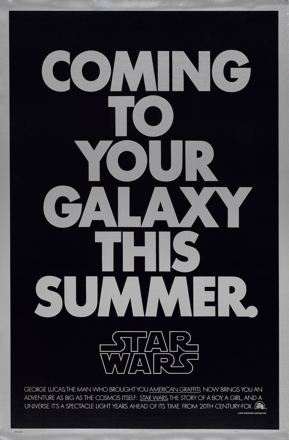 Extra Large Movie Poster Image for Star Wars (#15 of 16)