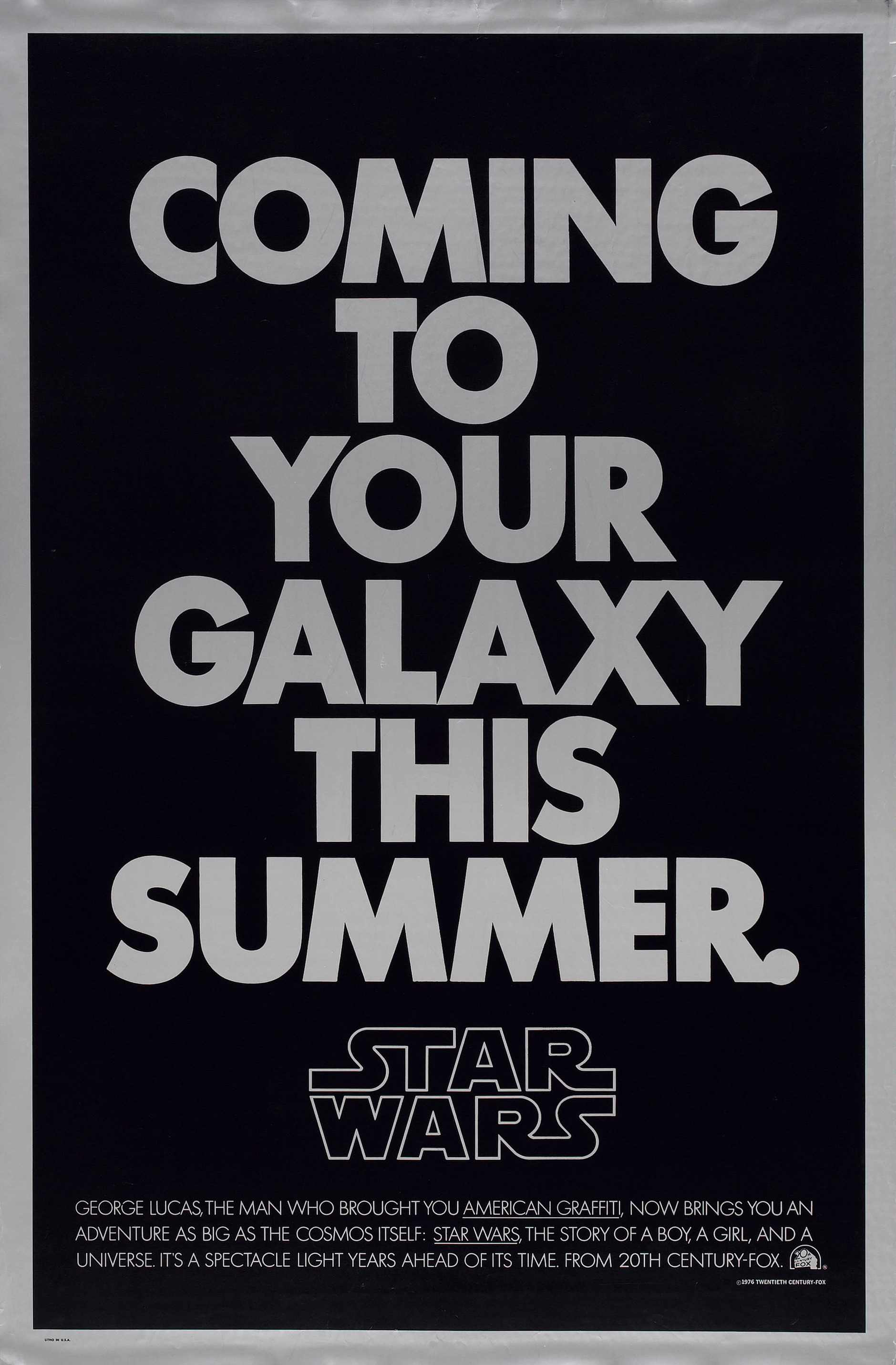 Mega Sized Movie Poster Image for Star Wars (#15 of 16)