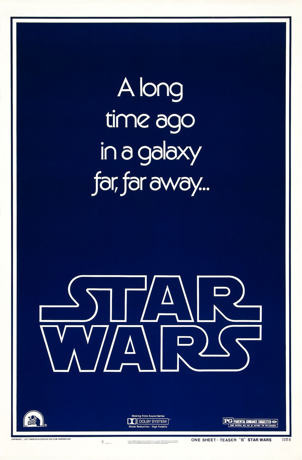 Extra Large Movie Poster Image for Star Wars (#1 of 16)