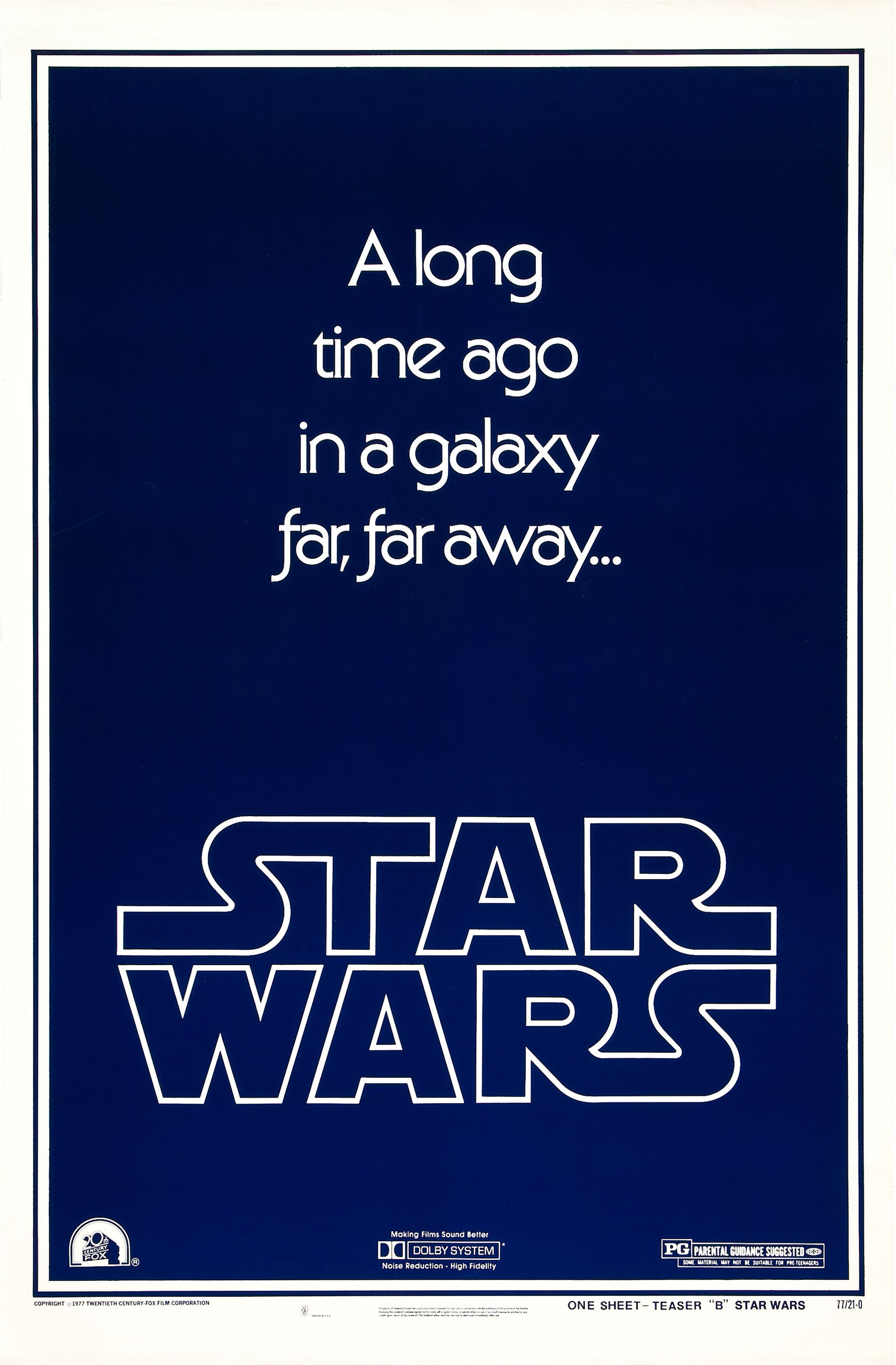 Mega Sized Movie Poster Image for Star Wars (#1 of 16)