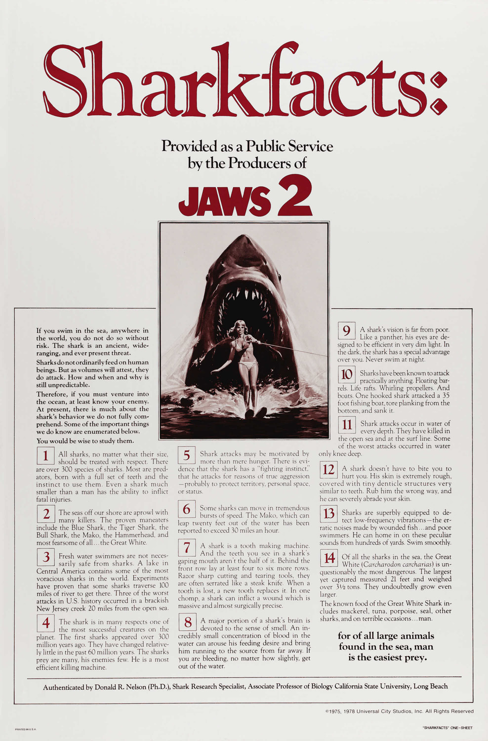 Extra Large Movie Poster Image for Jaws 2 (#6 of 6)