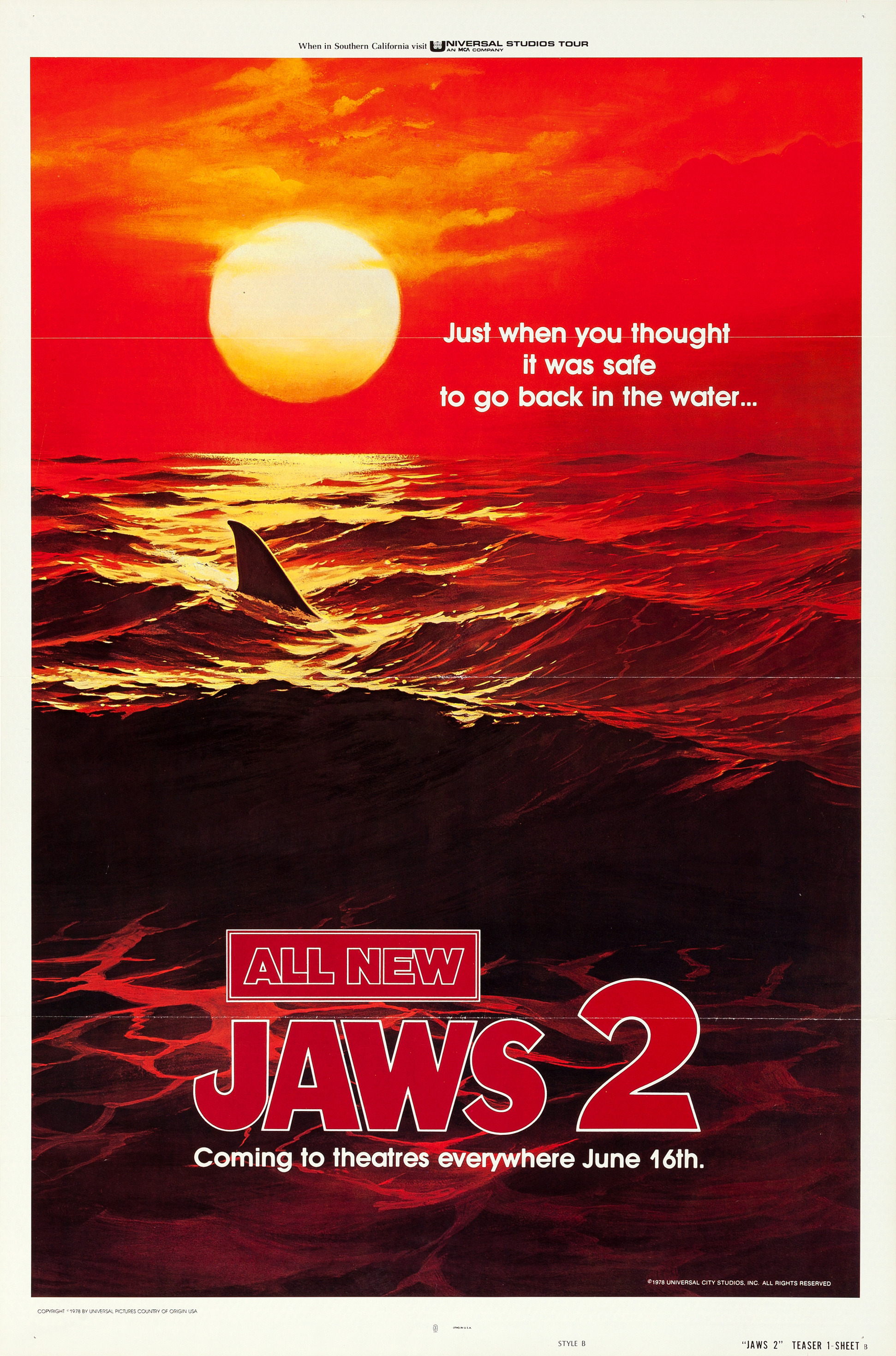 Mega Sized Movie Poster Image for Jaws 2 (#1 of 6)