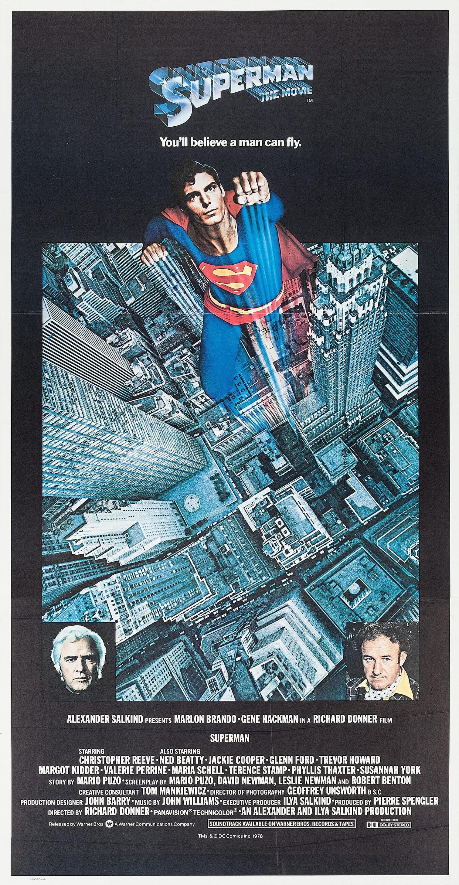 Mega Sized Movie Poster Image for Superman (#2 of 6)