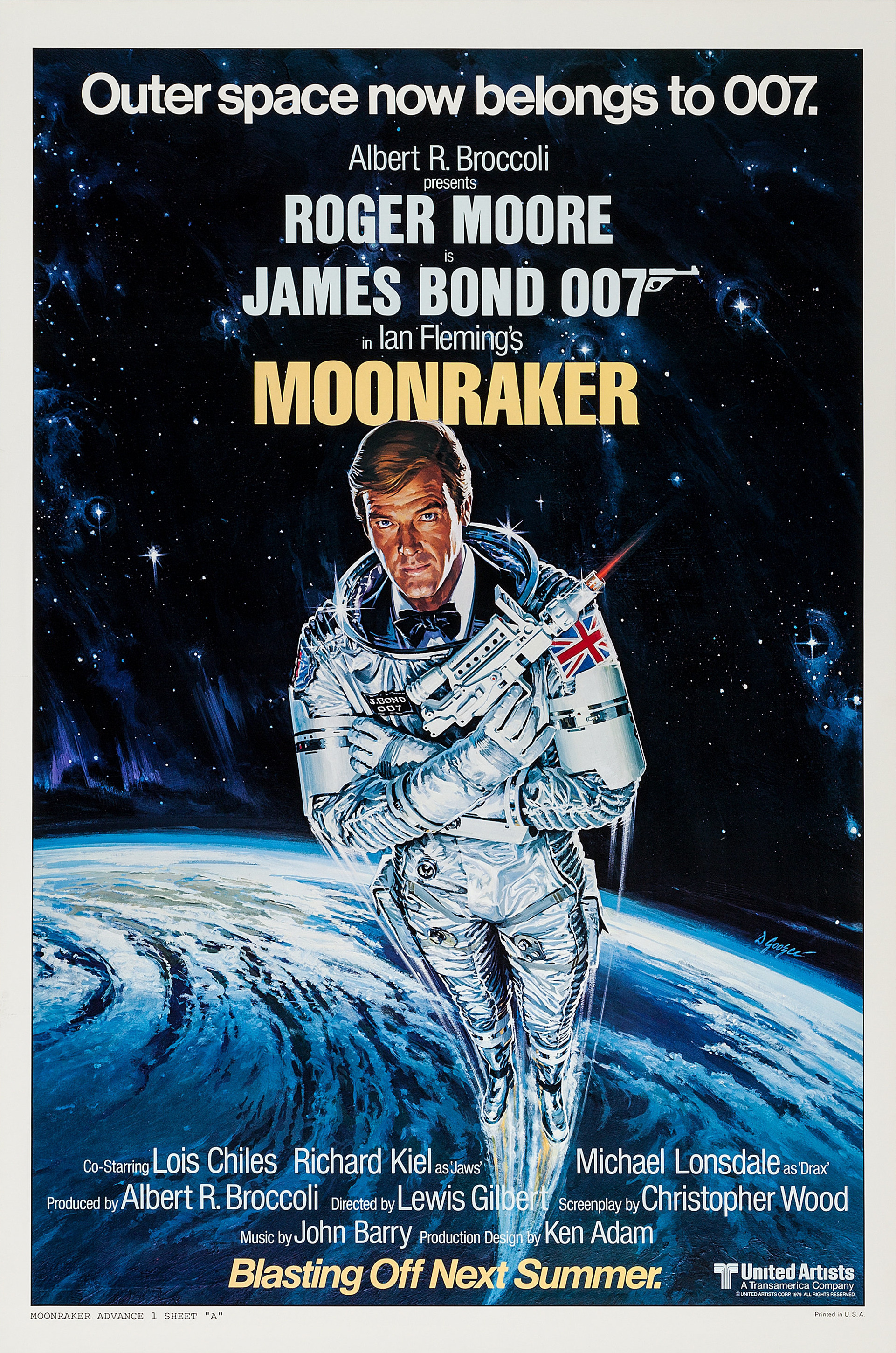 Mega Sized Movie Poster Image for Moonraker (#1 of 5)