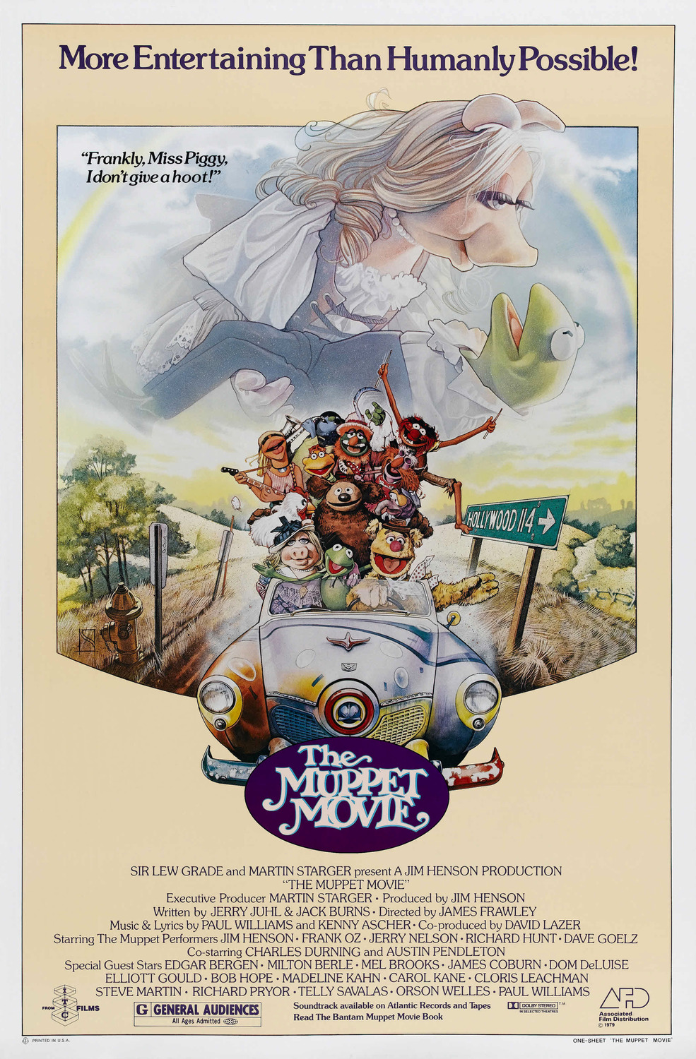 Extra Large Movie Poster Image for The Muppet Movie (#1 of 3)