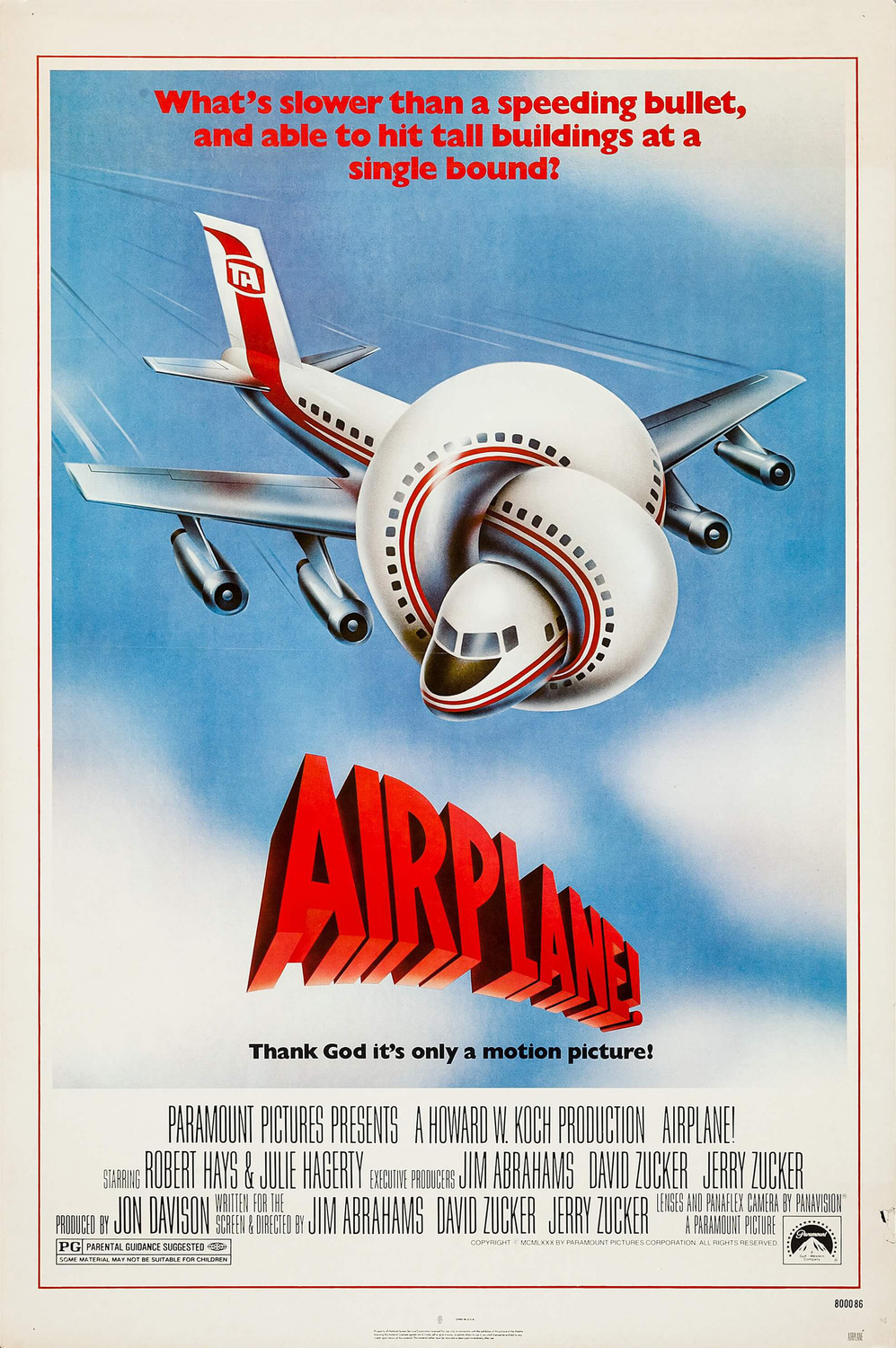 Extra Large Movie Poster Image for Airplane! 