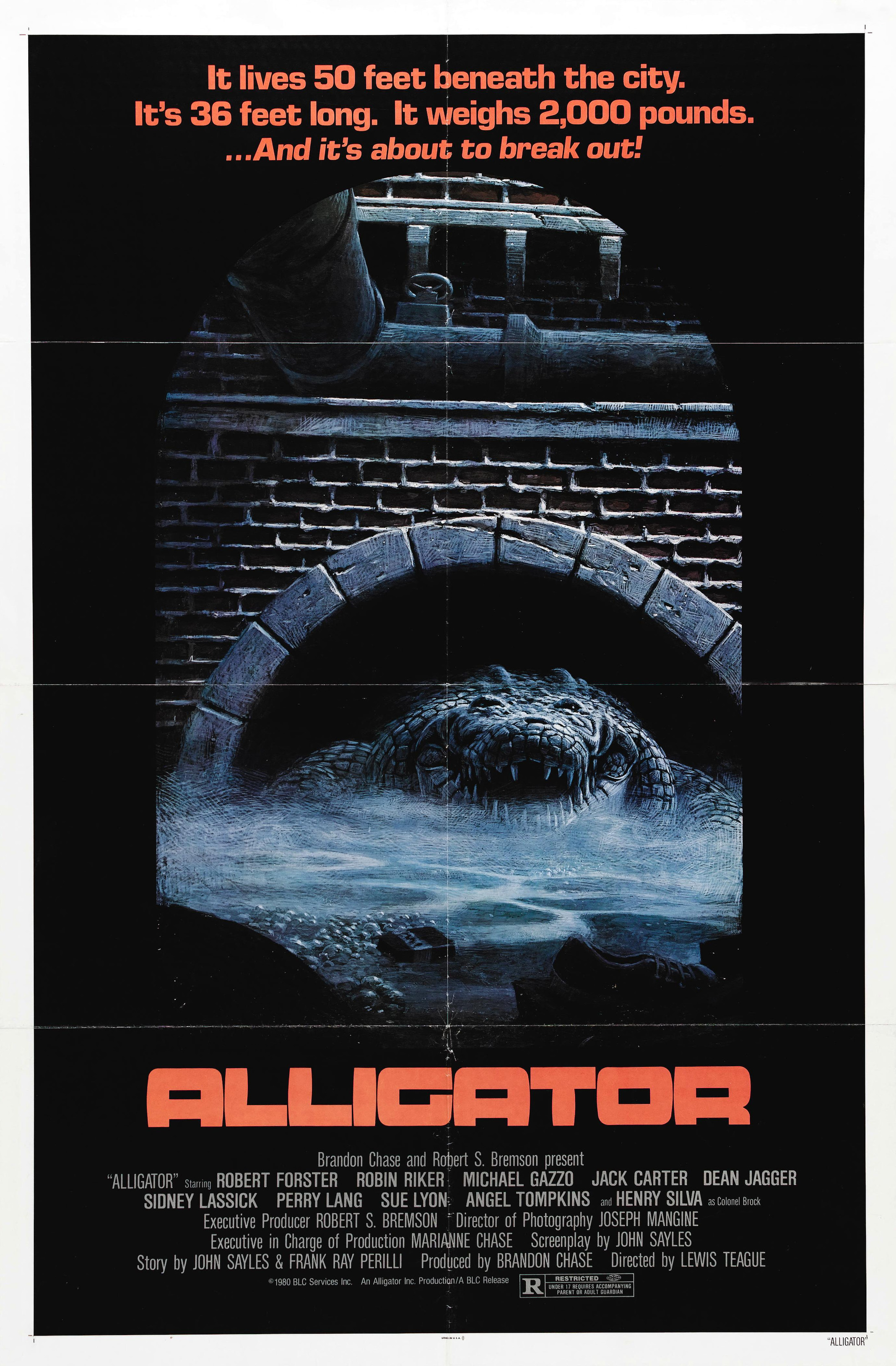 Mega Sized Movie Poster Image for Alligator (#1 of 4)