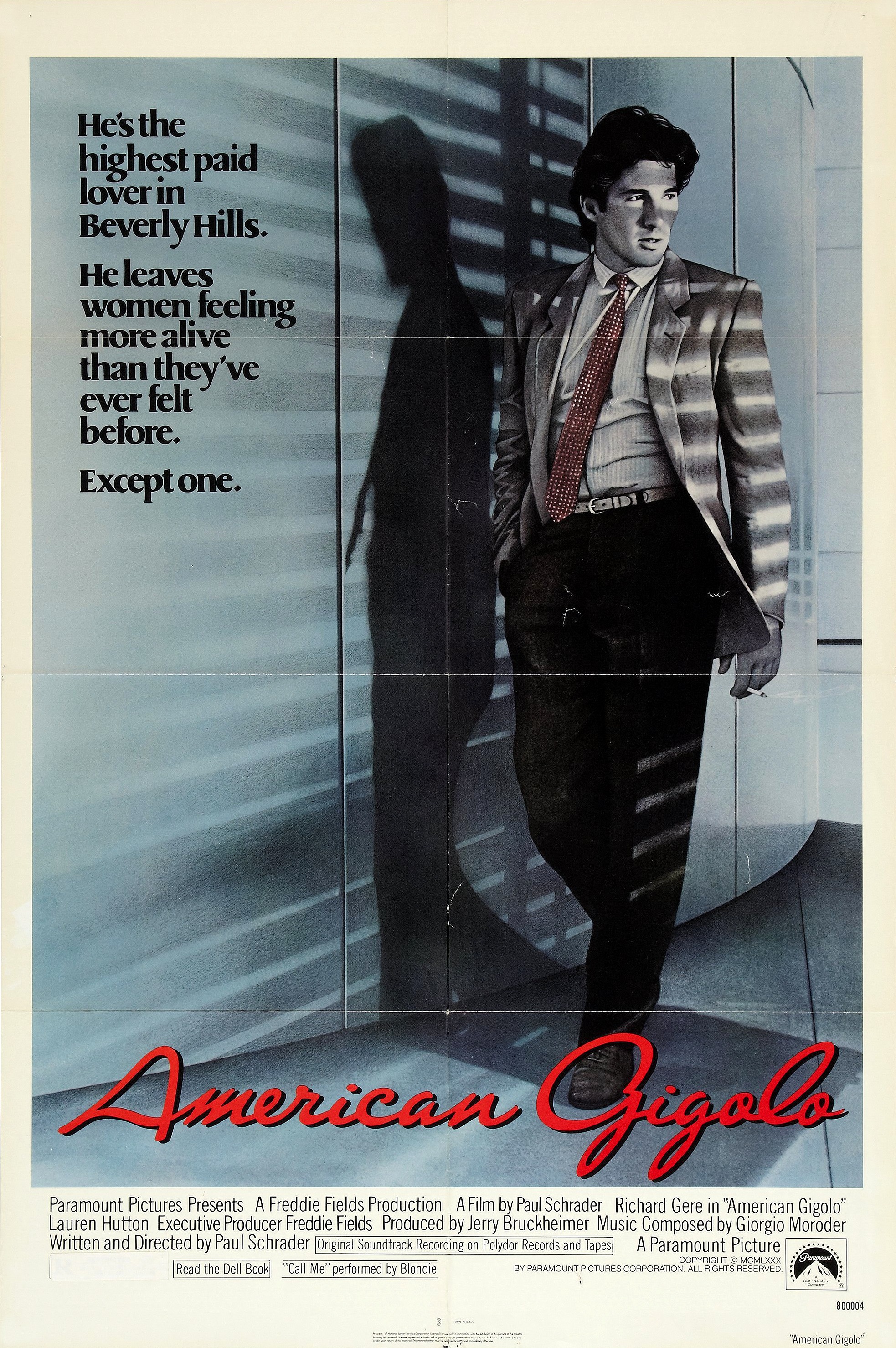 Mega Sized Movie Poster Image for American Gigolo (#1 of 3)