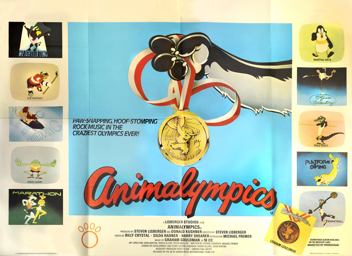 Extra Large Movie Poster Image for Animalympics 