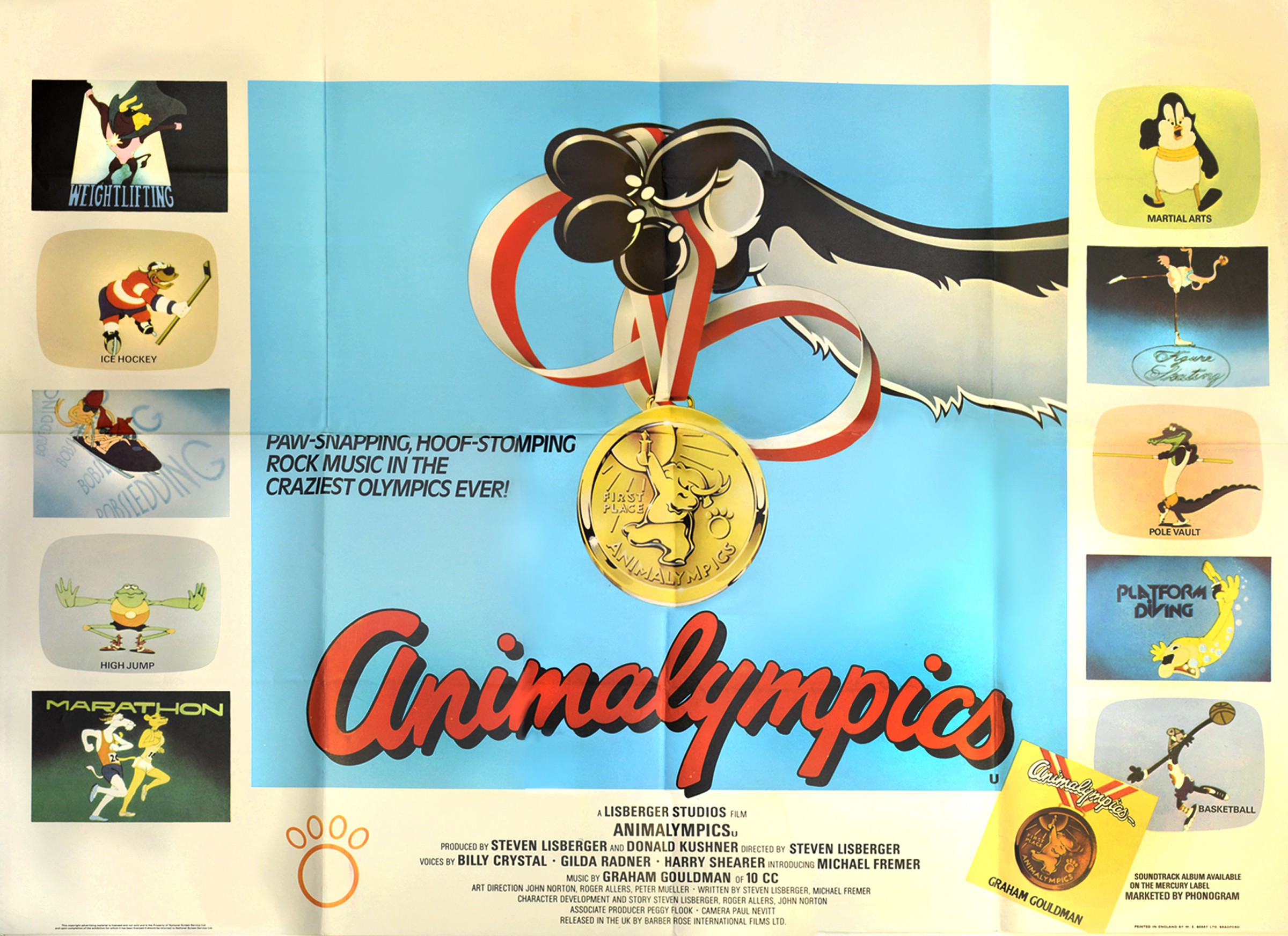 Mega Sized Movie Poster Image for Animalympics 