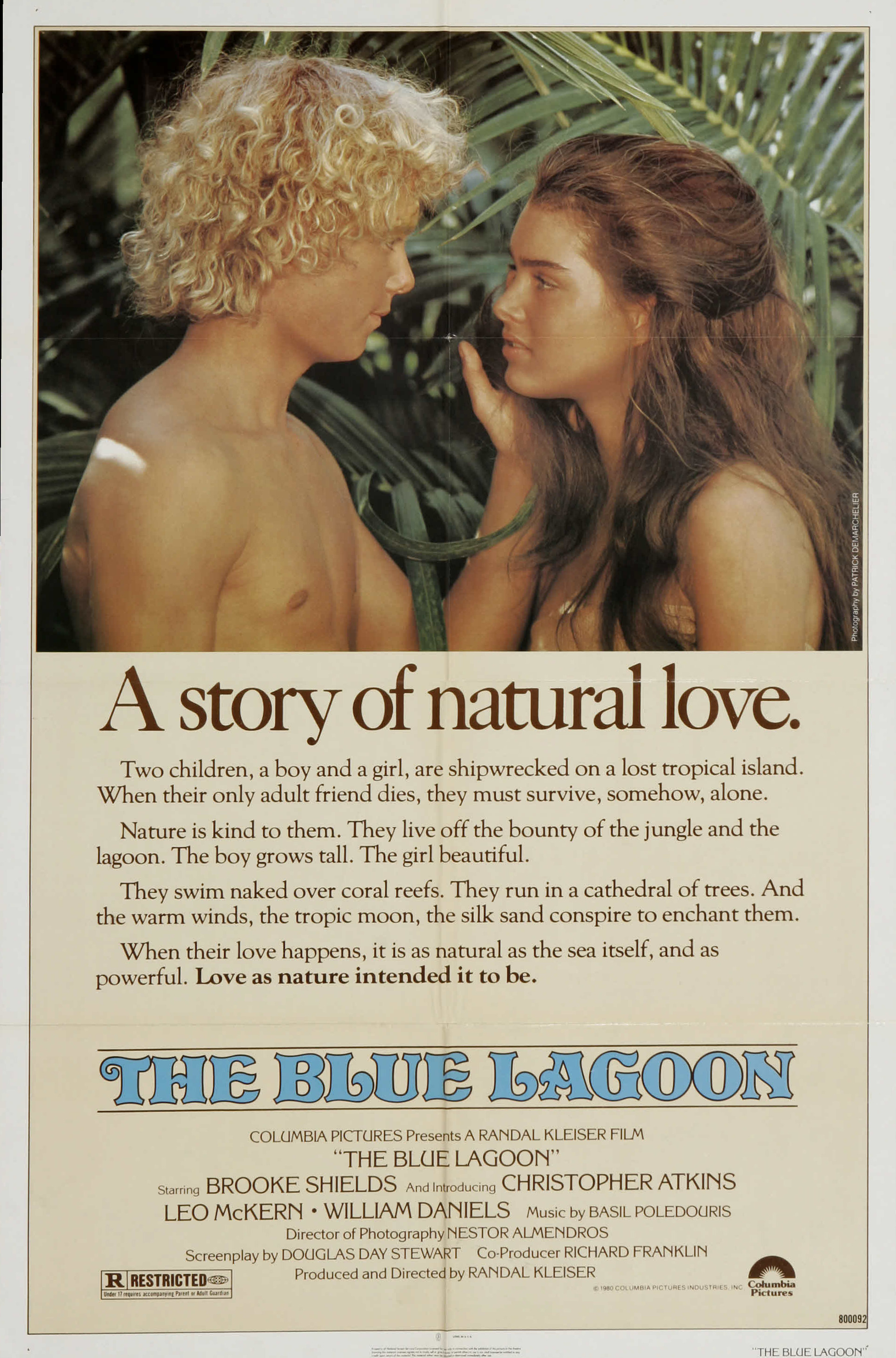 Mega Sized Movie Poster Image for The Blue Lagoon 