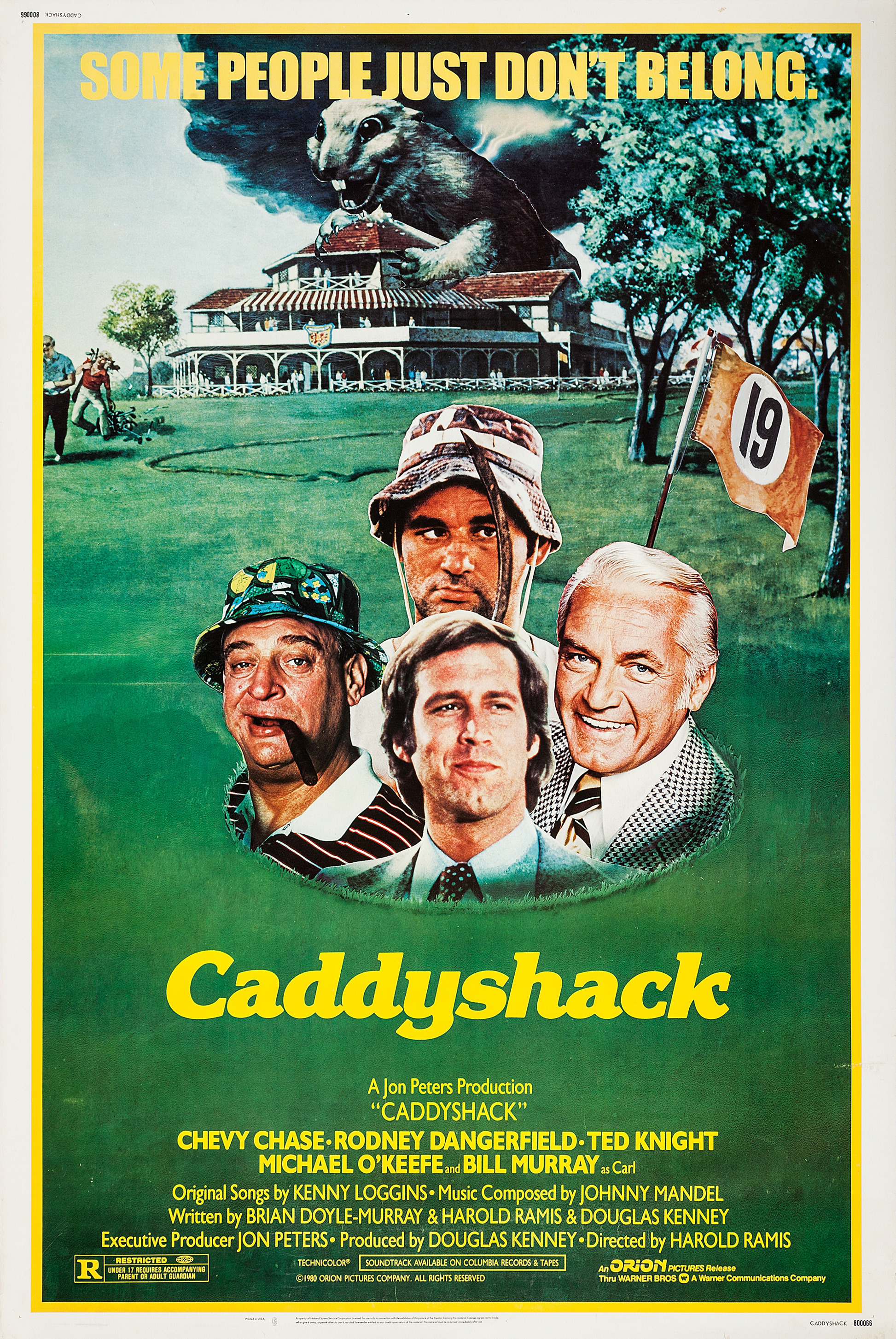 Mega Sized Movie Poster Image for Caddyshack (#2 of 3)