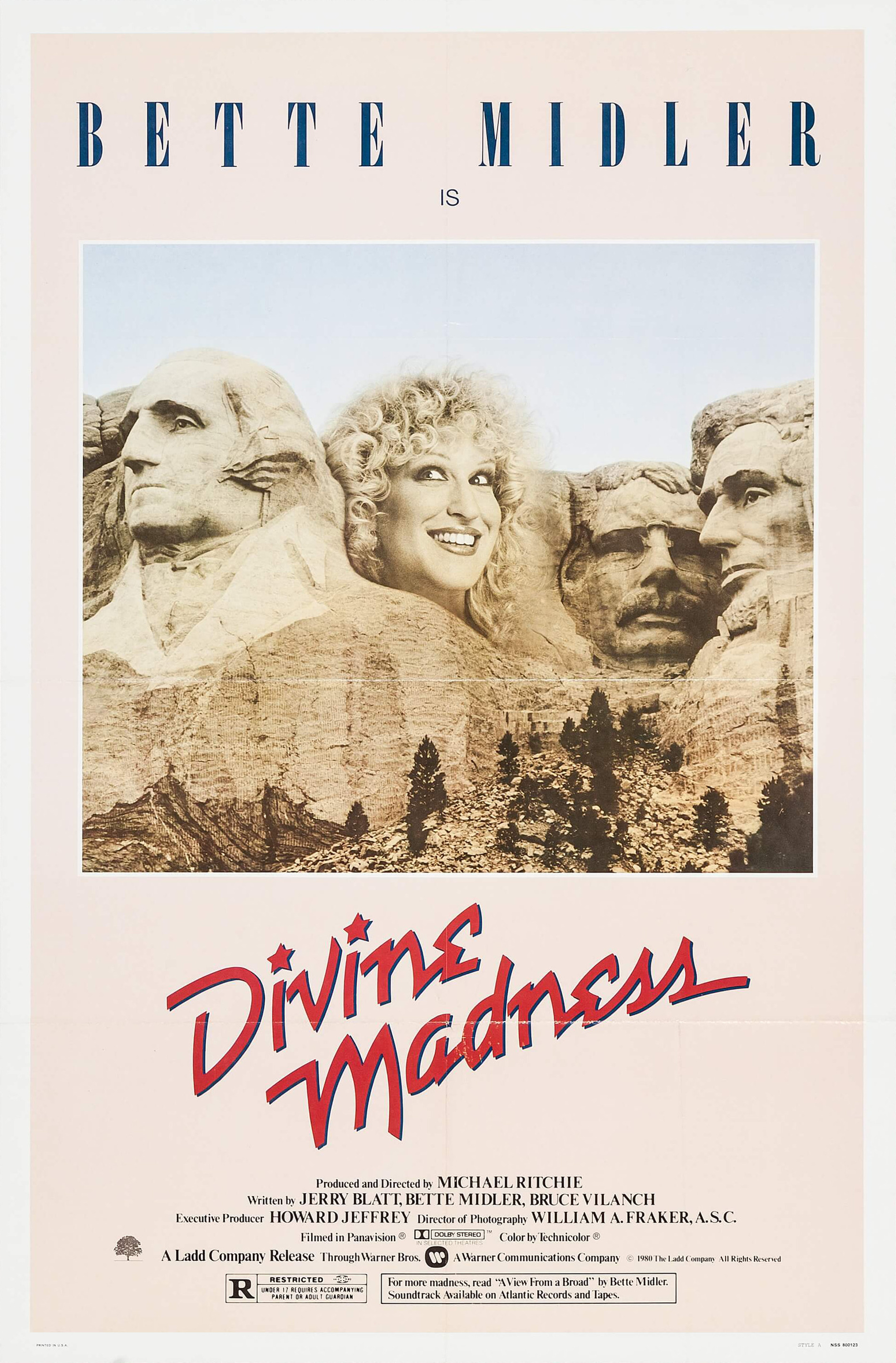 Mega Sized Movie Poster Image for Divine Madness! (#2 of 2)