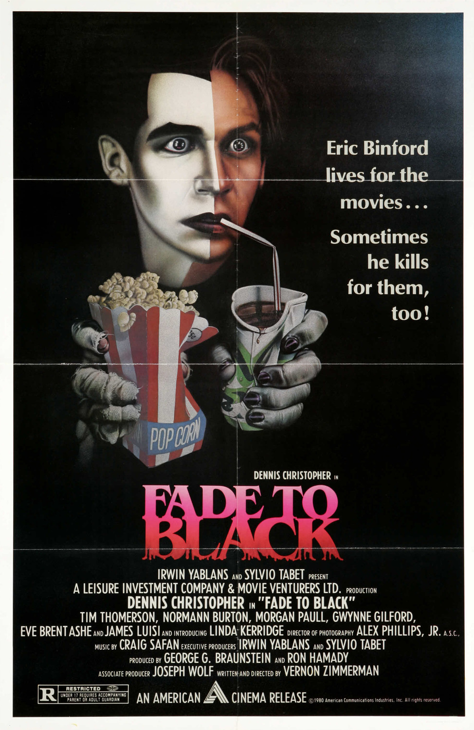 Extra Large Movie Poster Image for Fade to Black (#2 of 2)