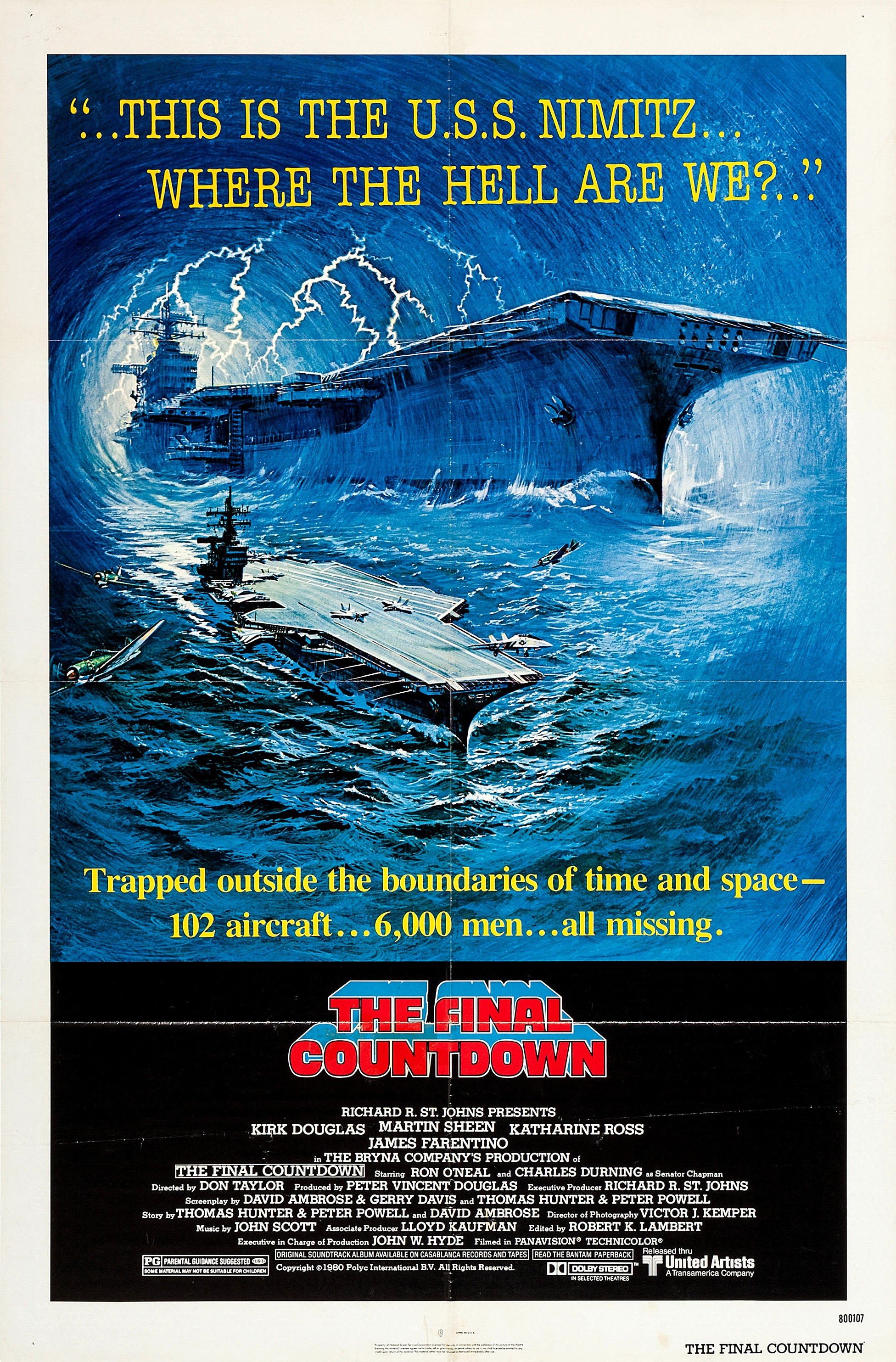 Mega Sized Movie Poster Image for The Final Countdown (#1 of 2)