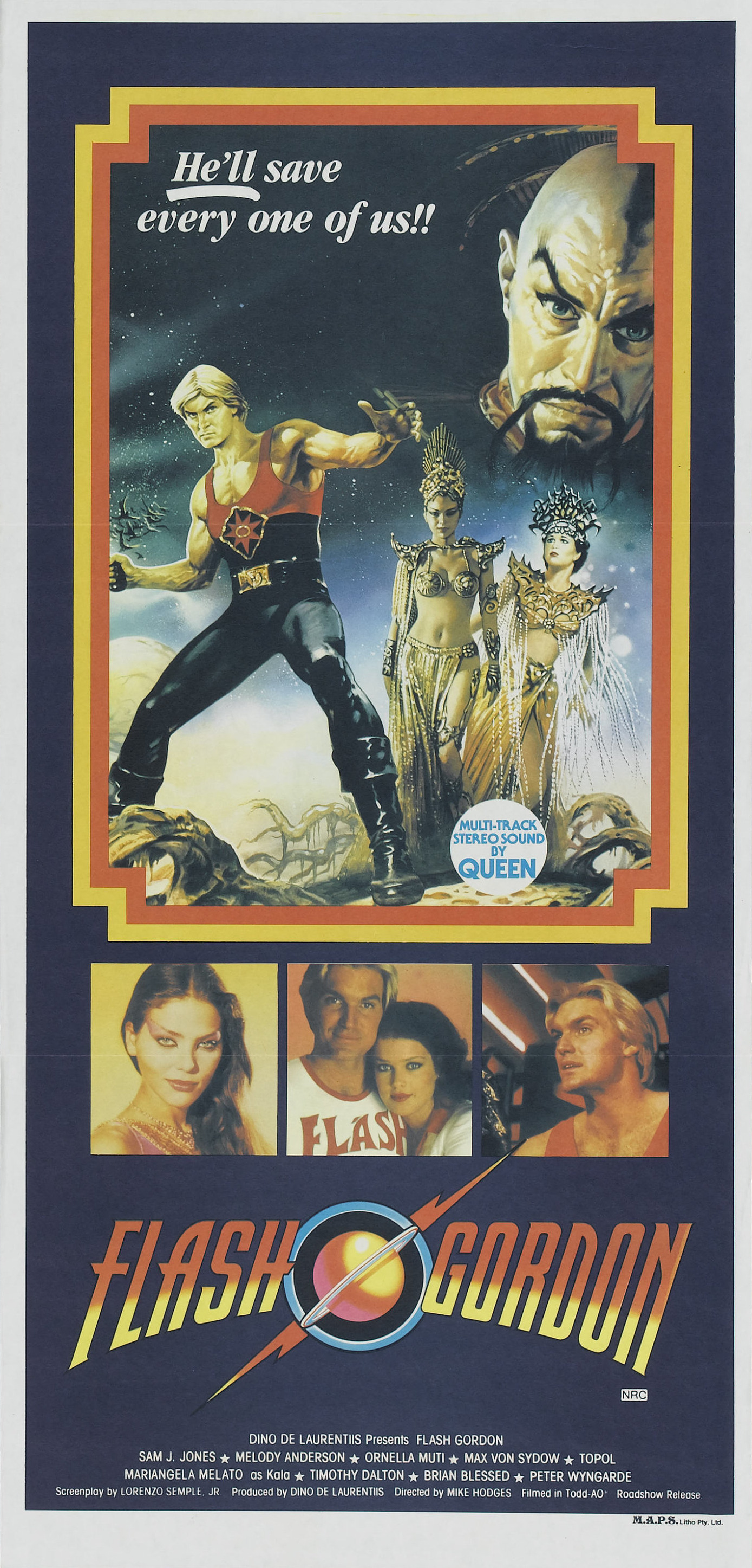 Mega Sized Movie Poster Image for Flash Gordon (#3 of 11)