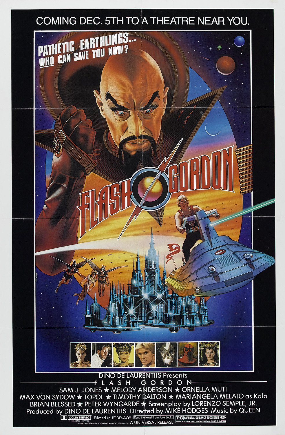 Extra Large Movie Poster Image for Flash Gordon (#7 of 11)