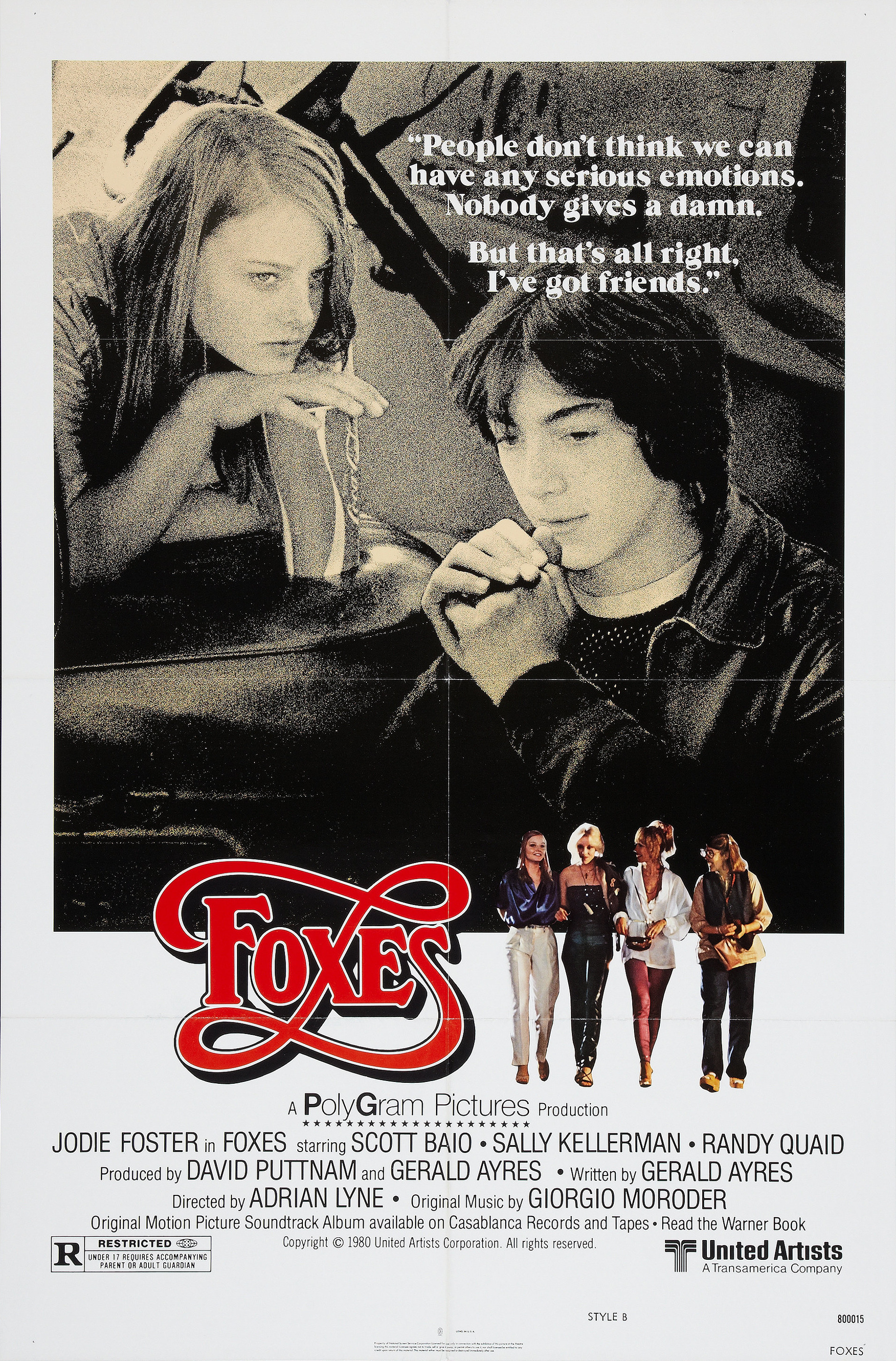 Mega Sized Movie Poster Image for Foxes (#1 of 2)