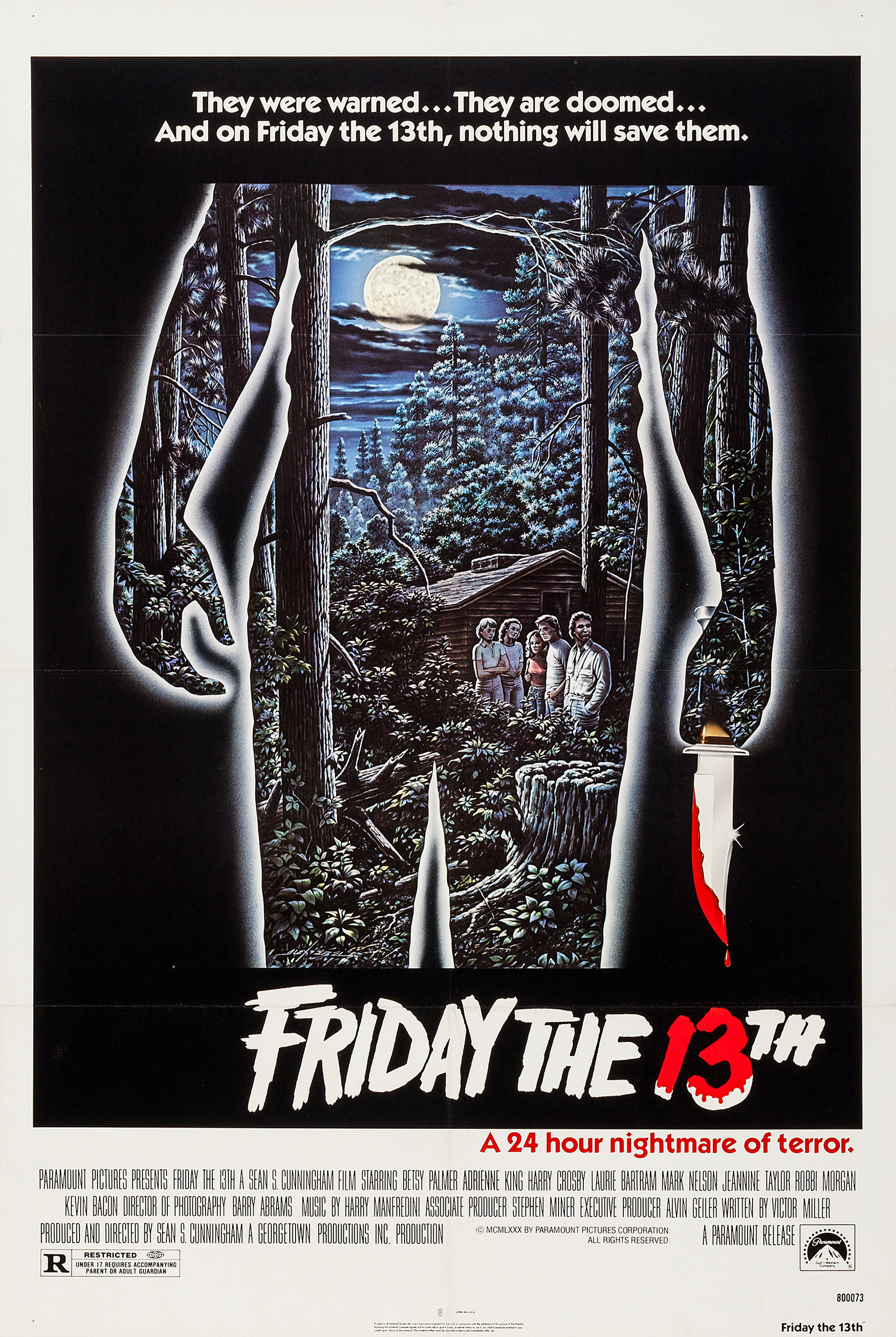 Mega Sized Movie Poster Image for Friday the 13th (#1 of 7)