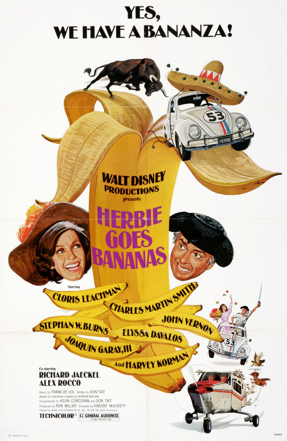 Extra Large Movie Poster Image for Herbie Goes Bananas (#1 of 2)