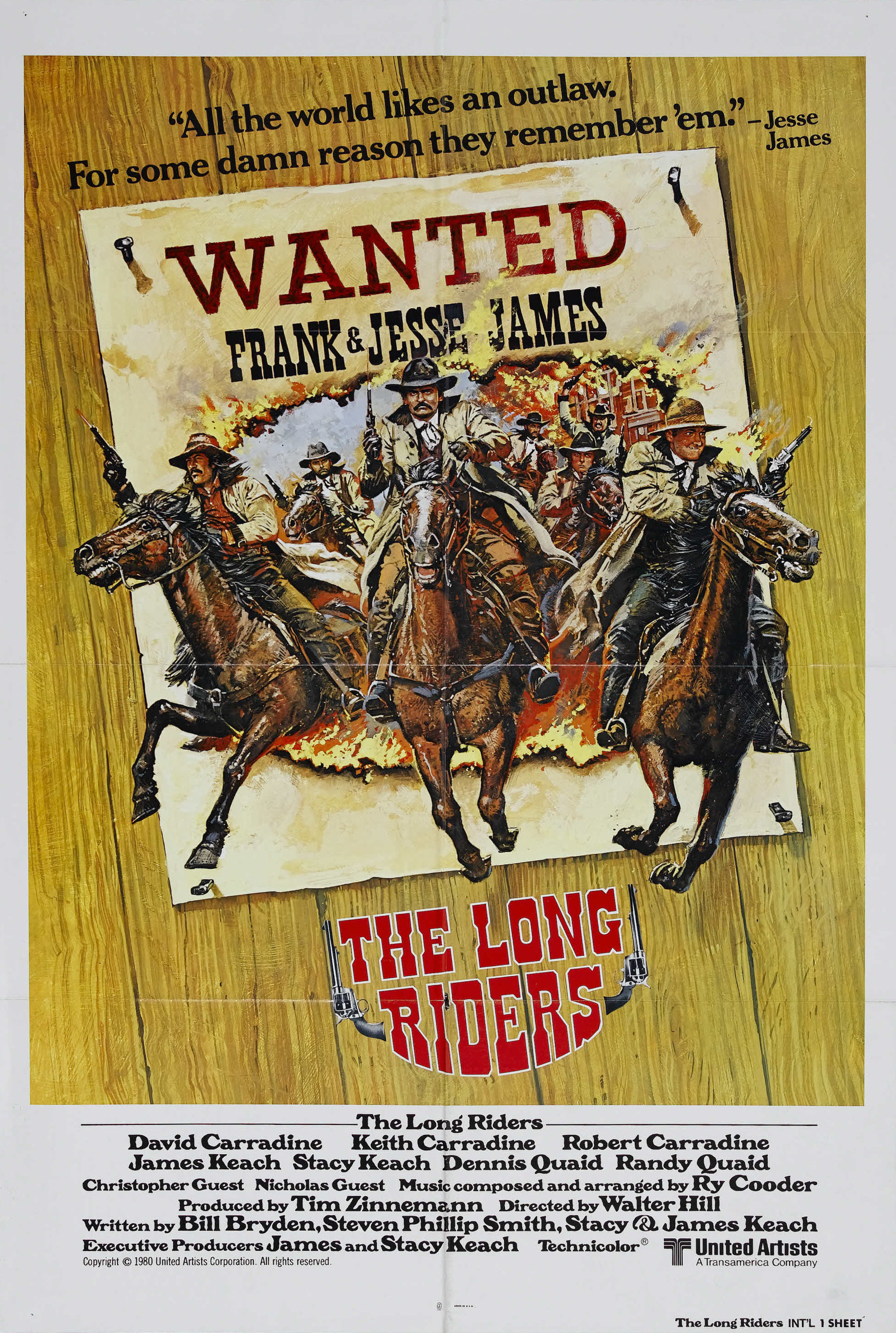 Mega Sized Movie Poster Image for The Long Riders (#1 of 4)