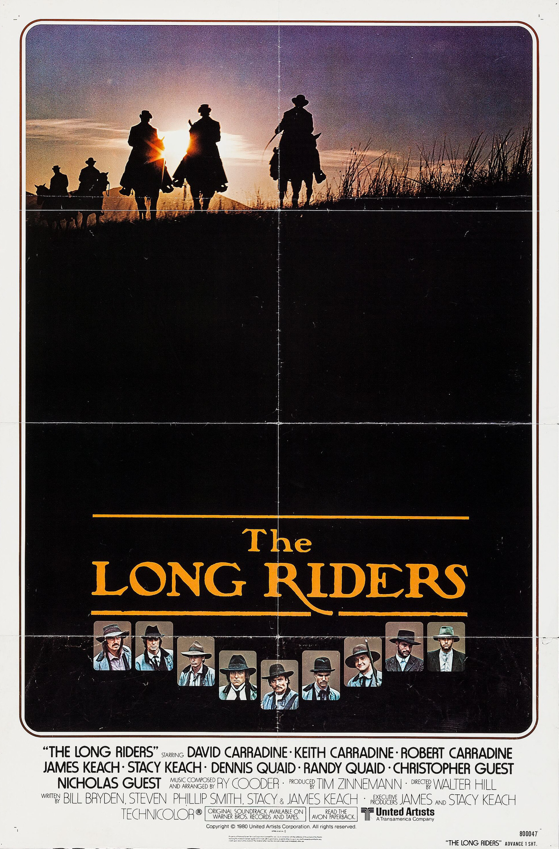 Mega Sized Movie Poster Image for The Long Riders (#2 of 4)