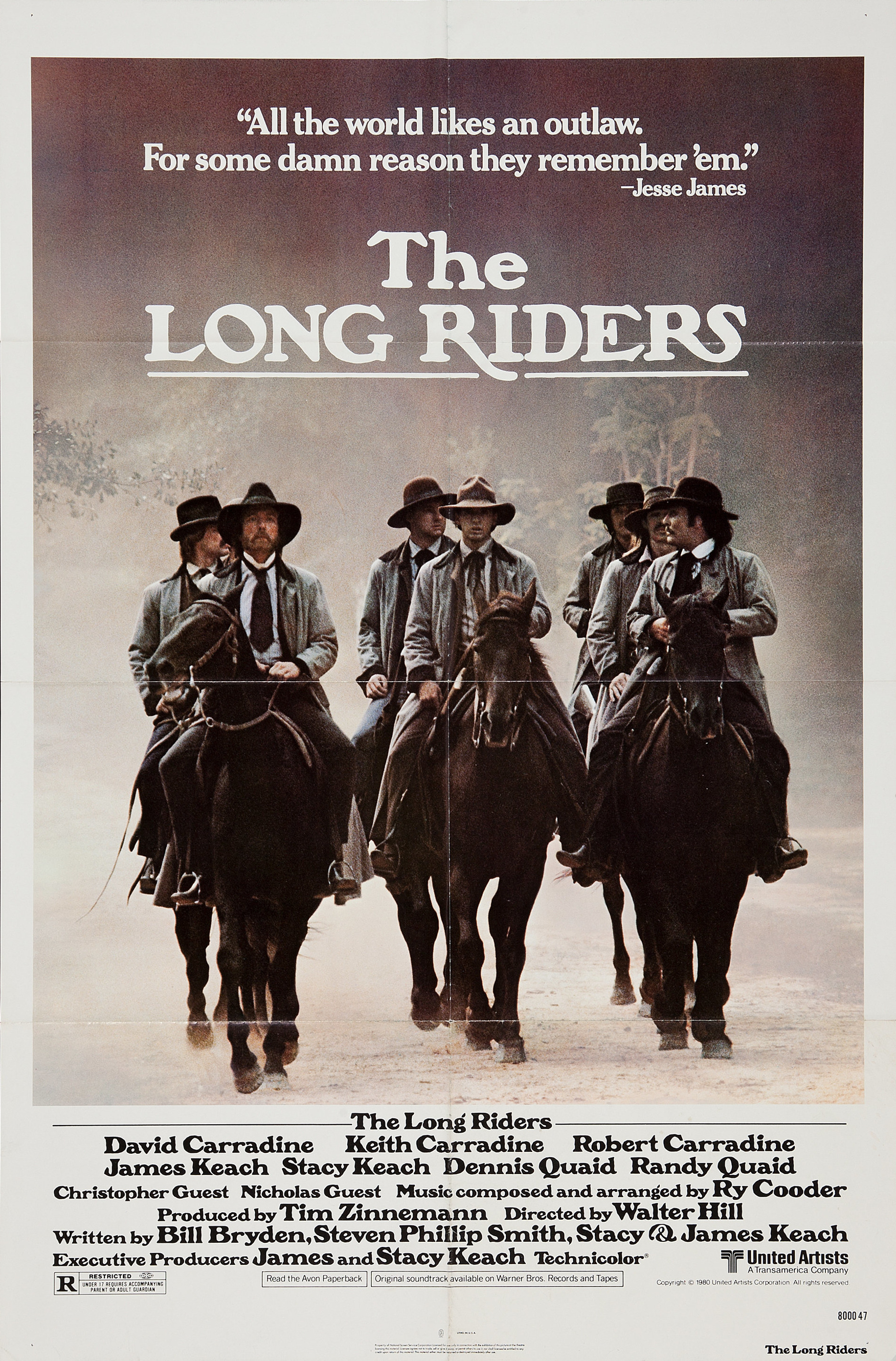 Mega Sized Movie Poster Image for The Long Riders (#3 of 4)