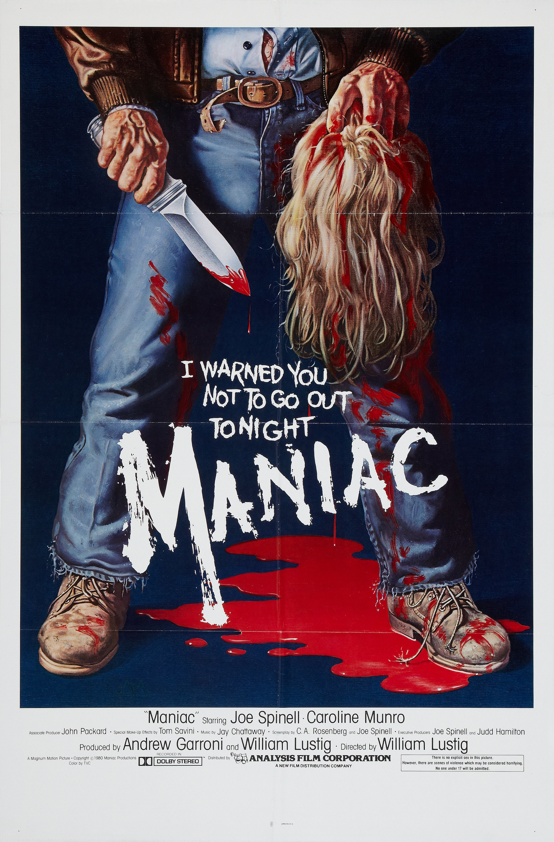 Mega Sized Movie Poster Image for Maniac (#1 of 2)