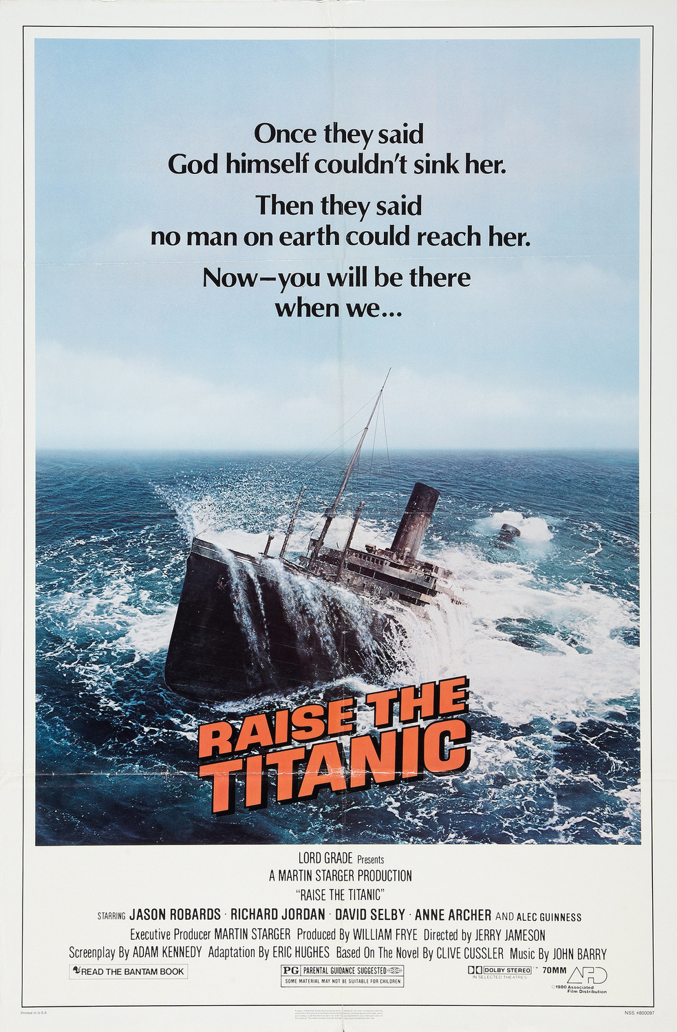Extra Large Movie Poster Image for Raise the Titanic (#2 of 3)