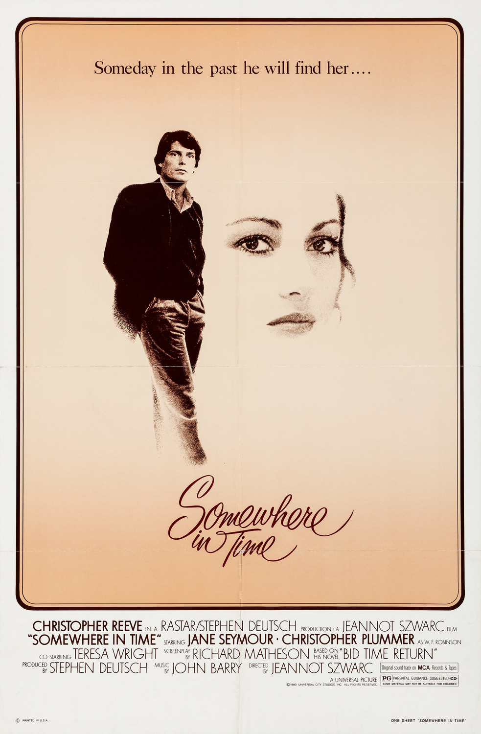 Extra Large Movie Poster Image for Somewhere in Time (#1 of 2)