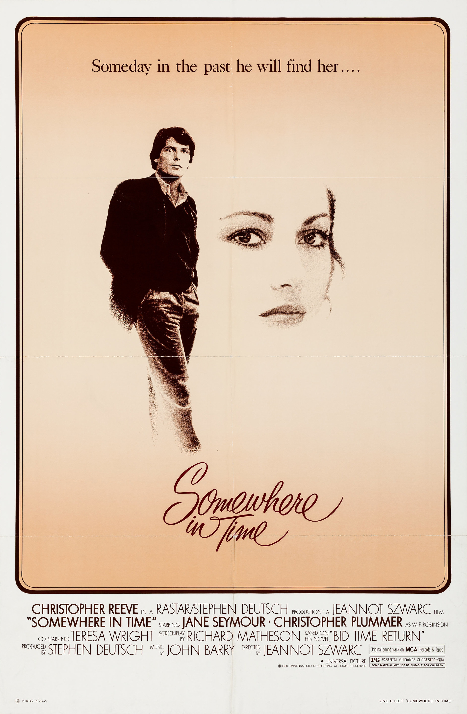 Mega Sized Movie Poster Image for Somewhere in Time (#1 of 2)