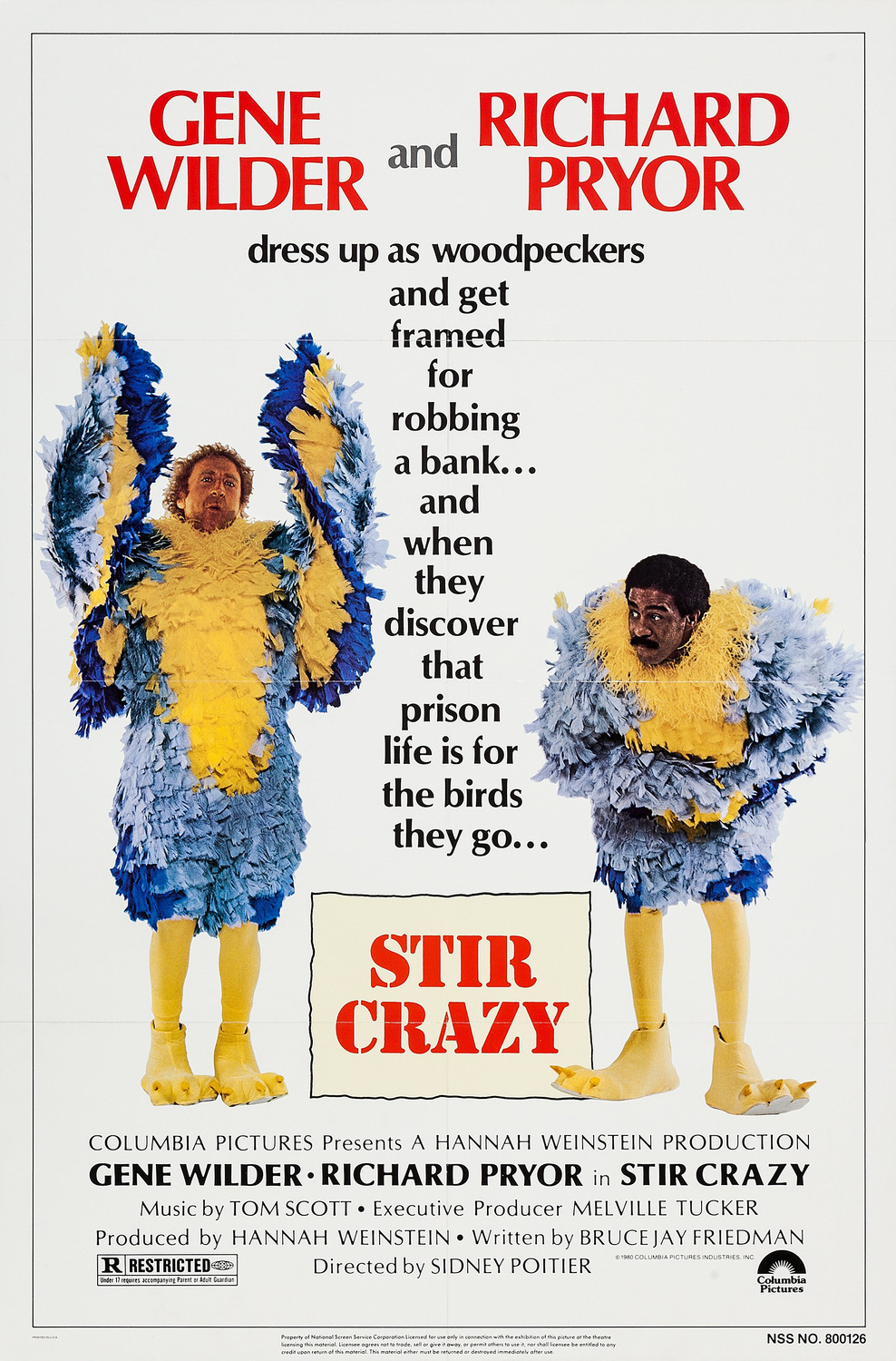 Extra Large Movie Poster Image for Stir Crazy 
